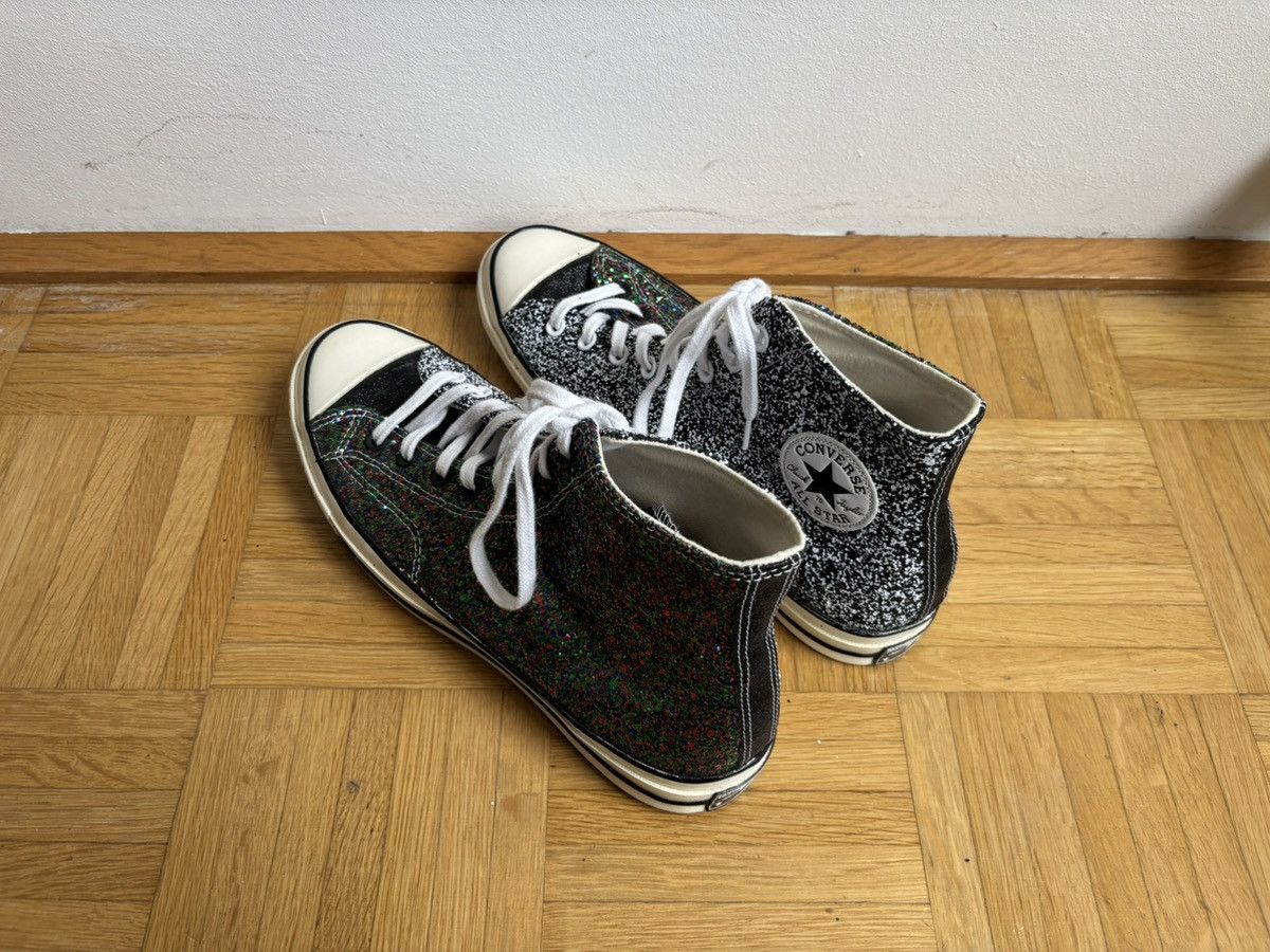 Converse × JW Anderson Converse JW Anderson Chuck 70 Hi Black/White/Glitter Size US 11 / EU 44 - 4 Thumbnail