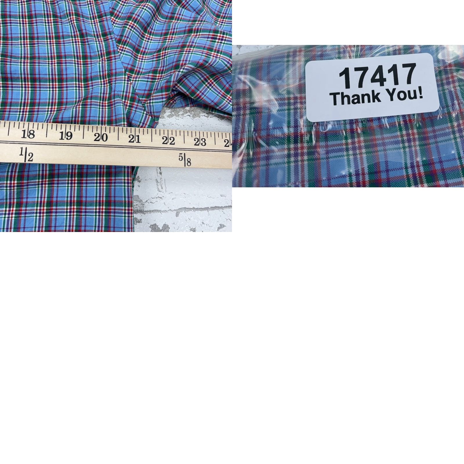 Ralph Lauren Ralph Lauren Shirt Men Large Blue Green Button Up Slim Fit Oxford Plaid Cotton Size US L / EU 52-54 / 3 - 8 Thumbnail
