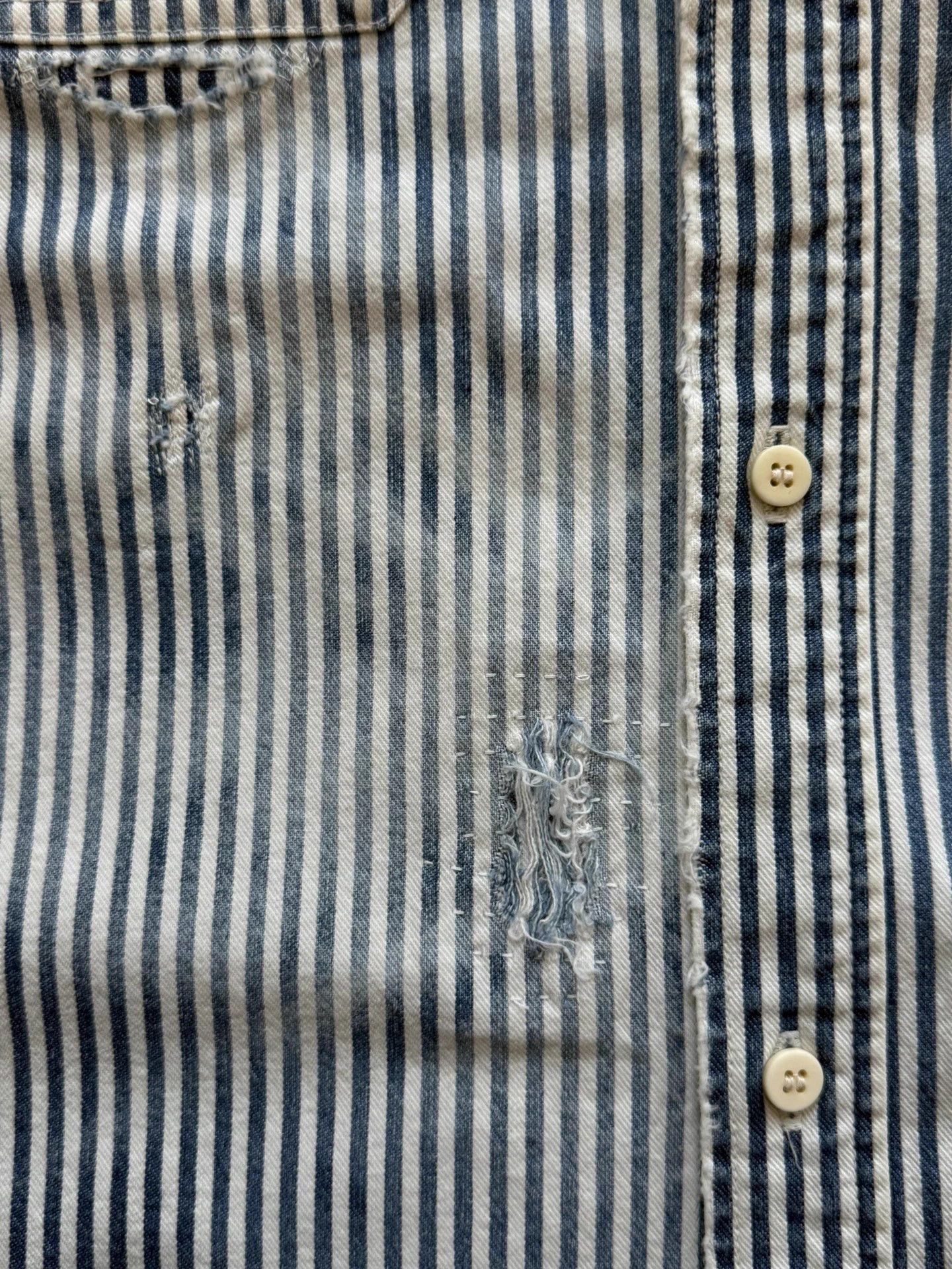 Visvim VISVIM 24AW ICT Pioneer L/S Hickory Shirt Distressed Size US M / EU 48-50 / 2 - 8 Thumbnail