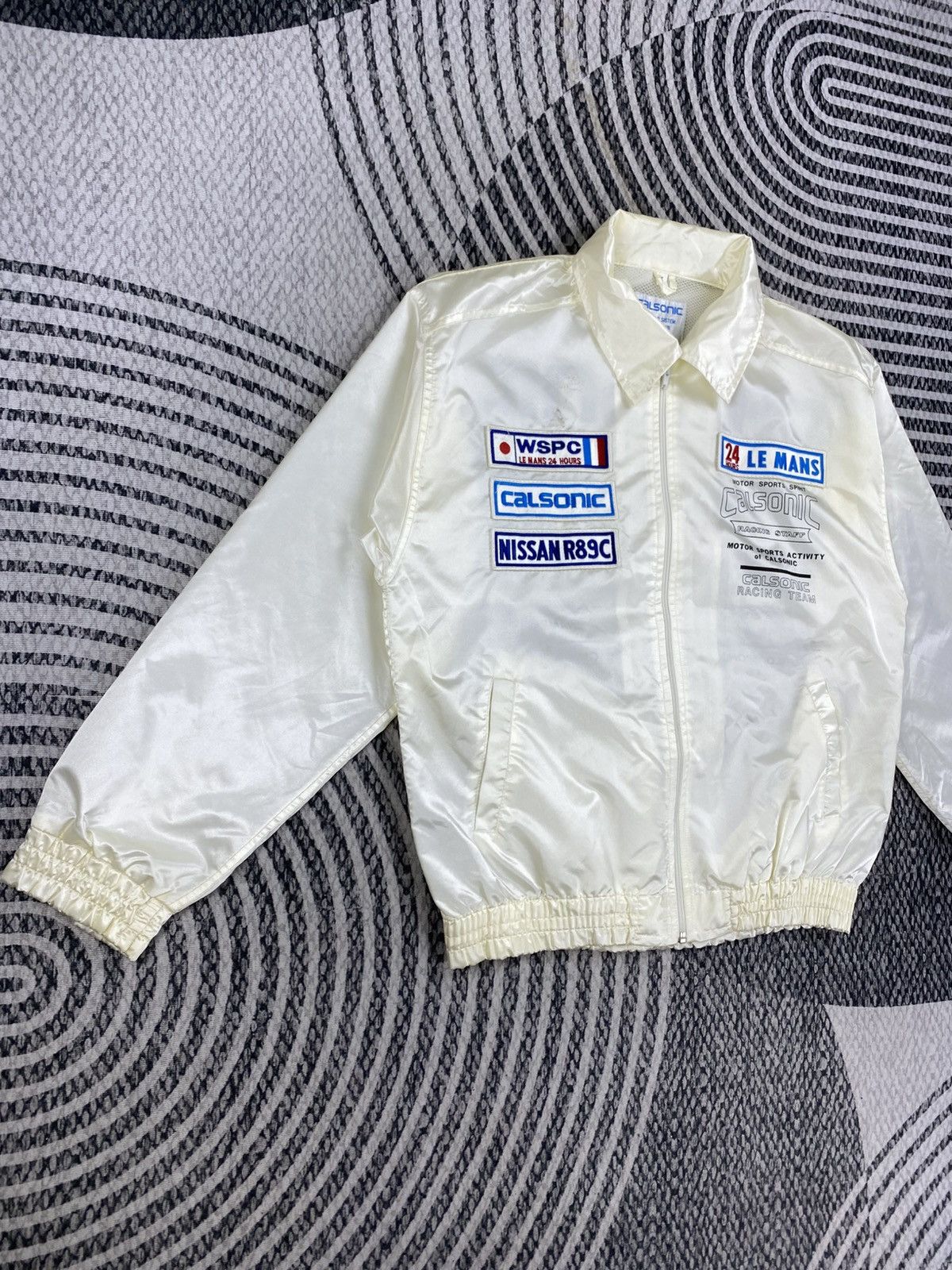 Japanese Brand Vtg Nissan R89C Calsonic Racing Team Of Le Mans Jacket Size US M / EU 48-50 / 2 - 3 Thumbnail