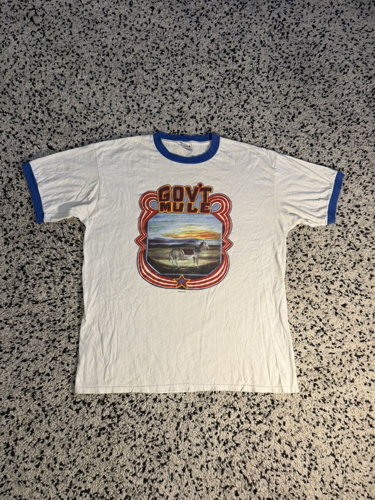Vintage Vintage Ringer Tee - Gov’t Mule Size US XL / EU 56 / 4 - 1 Thumbnail