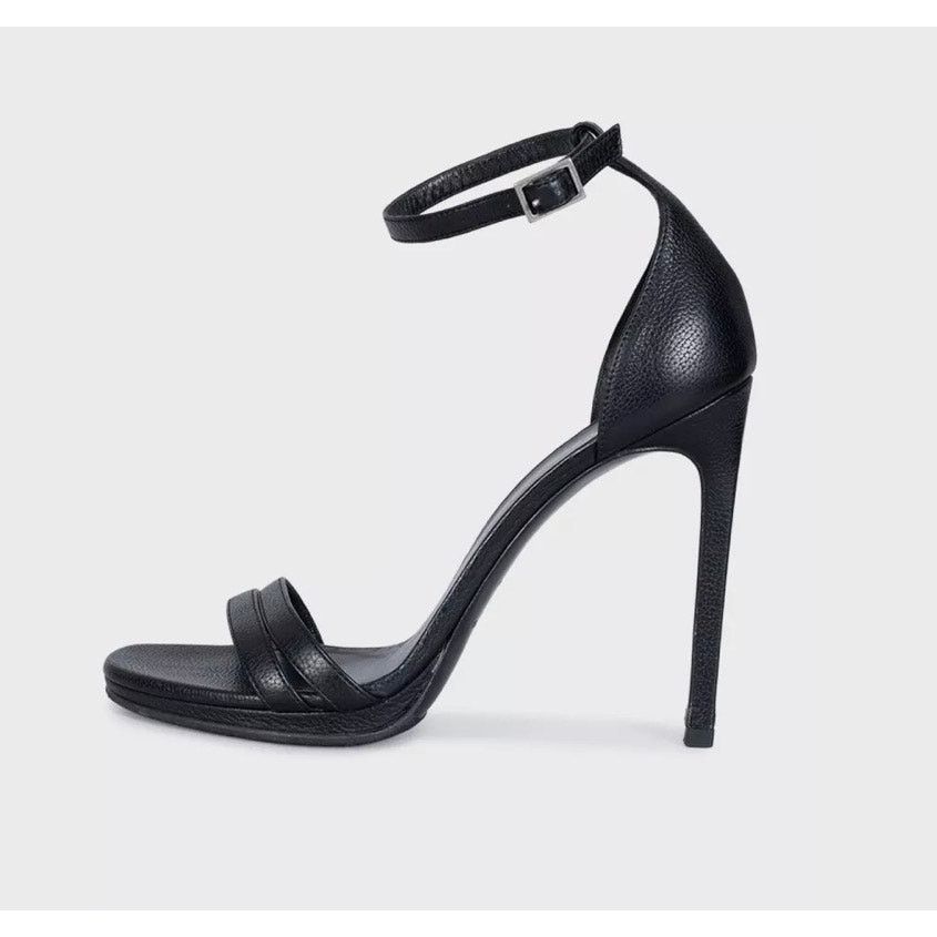 Saint Laurent Paris Saint Laurent Black Leather Tribute Heels Size 37 Size US 6 / IT 36 - 1 Thumbnail