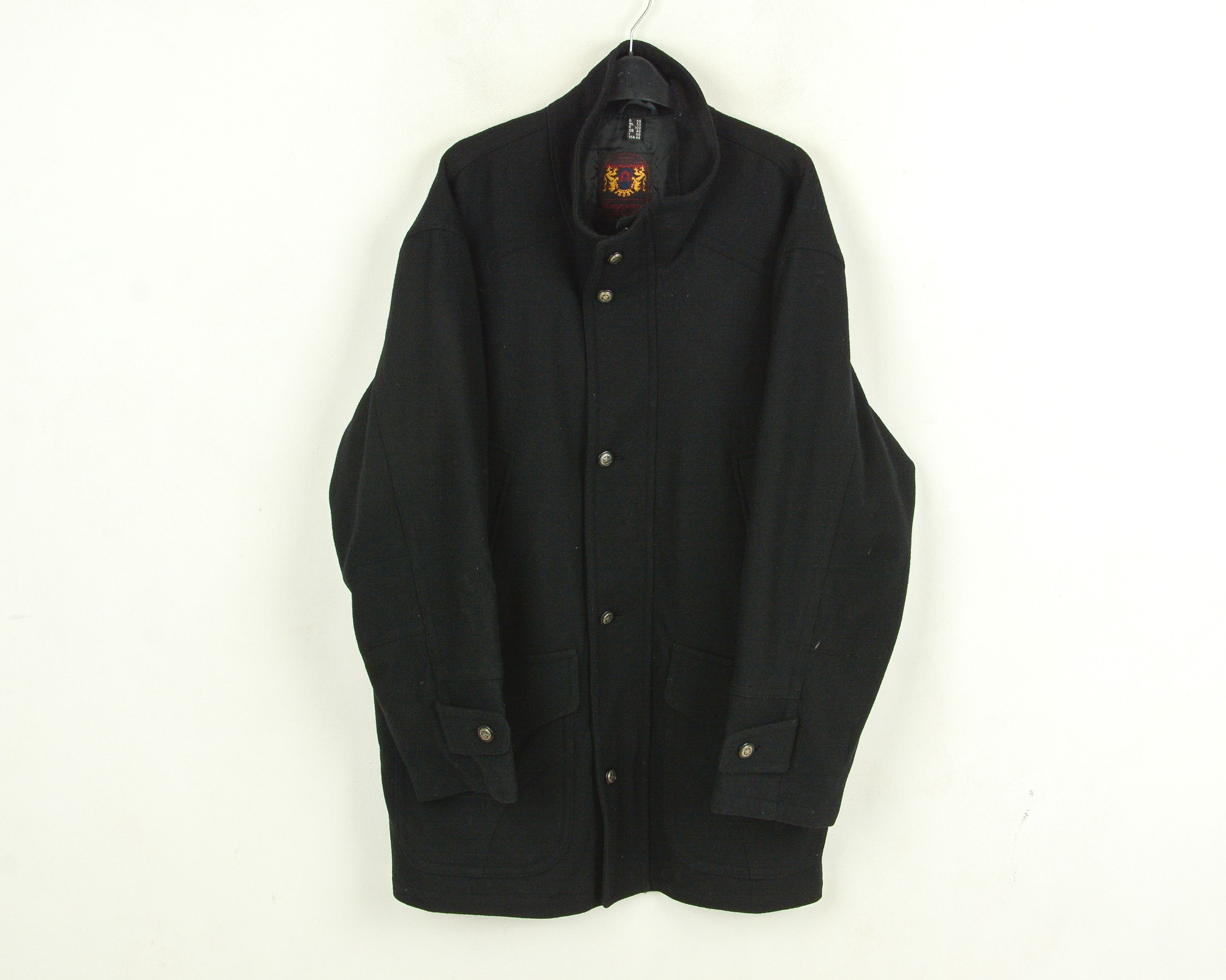 Vintage KARLSBURG US 40 UK Wool Trench Jacket Pea Overcoat Vintage M Size US M / EU 48-50 / 2 - 2 Thumbnail