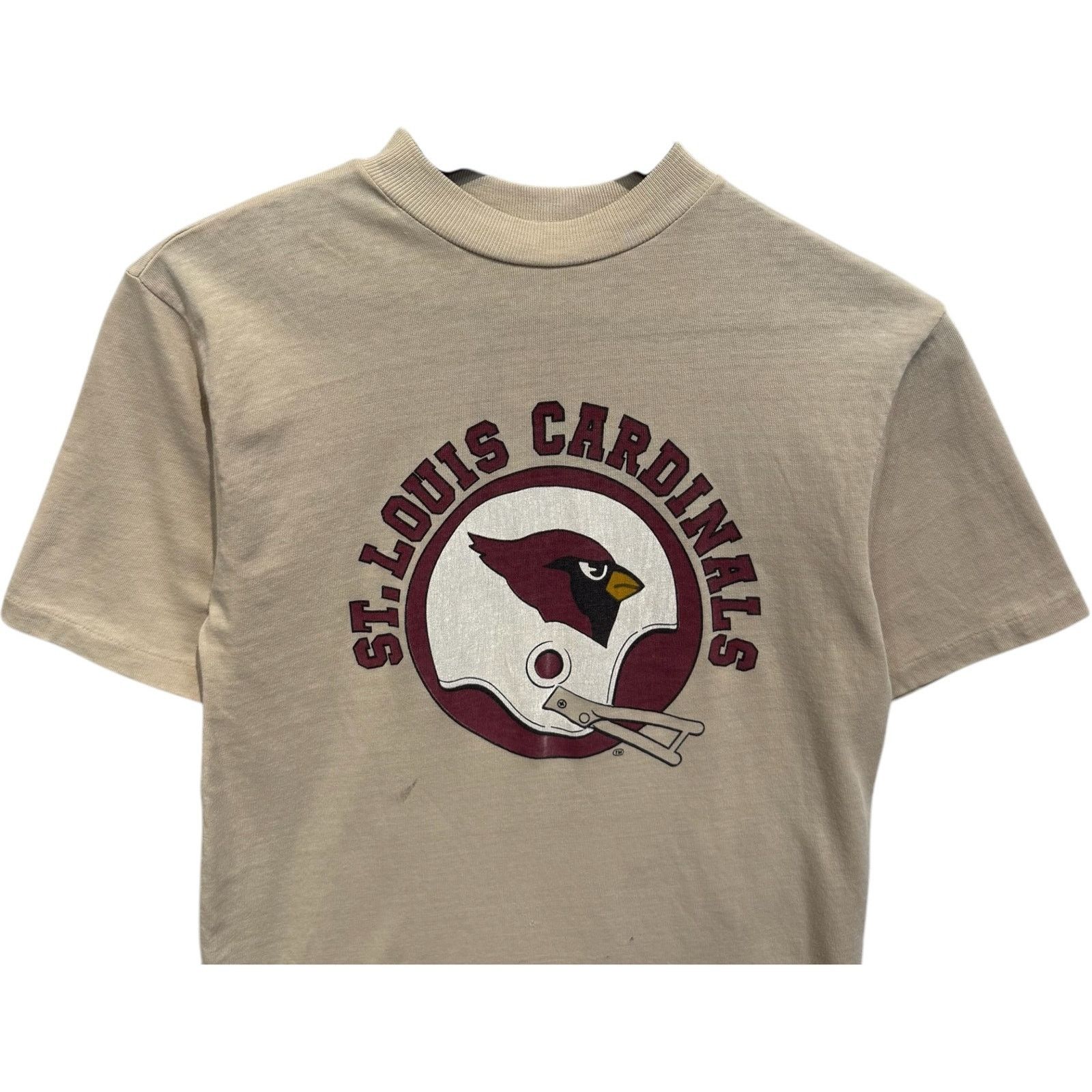 Vintage Vintage St. Louis Cardinals Helmet Spellout NFL Tee 80s XL Size US XL / EU 56 / 4 - 2 Thumbnail