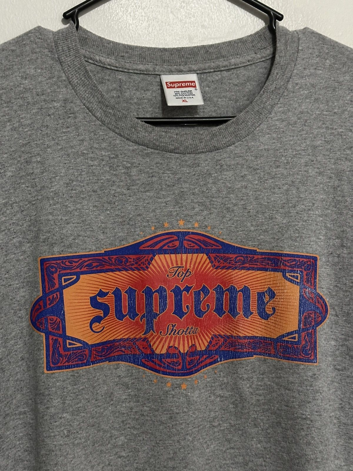 Supreme Supreme Top Shotta Tee Size US XL / EU 56 / 4 - 2 Thumbnail