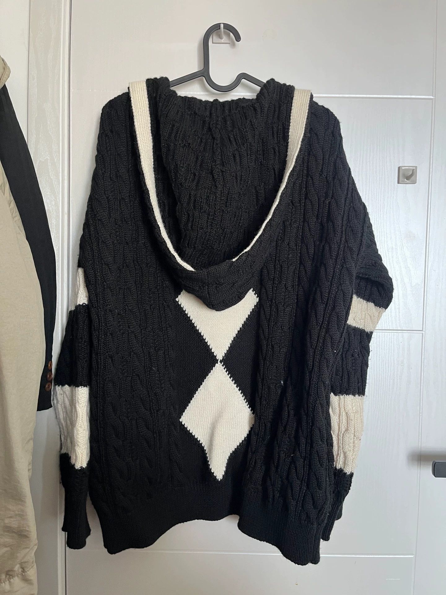 Saint Laurent Paris SLP thick knit sweater jacket women's L 9/10 great fit heavy Size L / US 10 / IT 46 - 4 Thumbnail