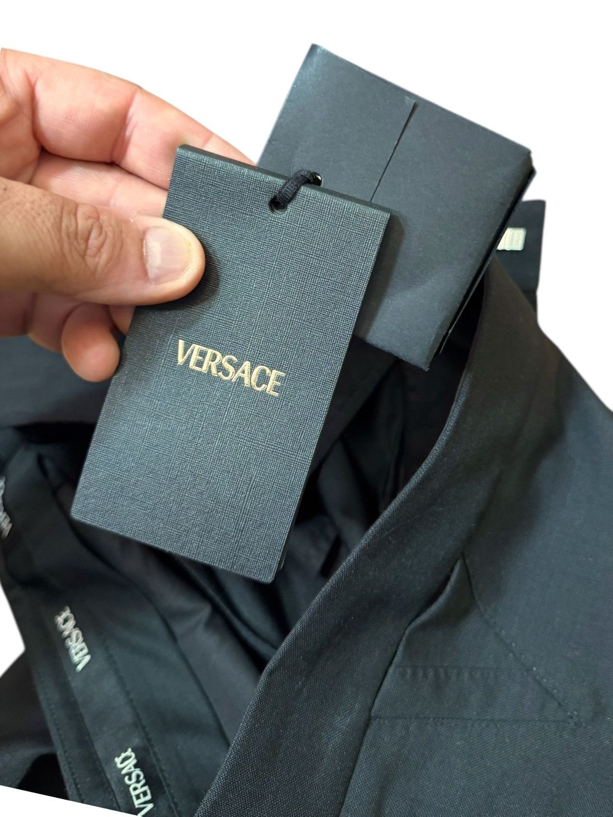 Versace Versace Black Wool Mohair Pants w/ Studded Sides Size US 32 / EU 48 - 10 Thumbnail