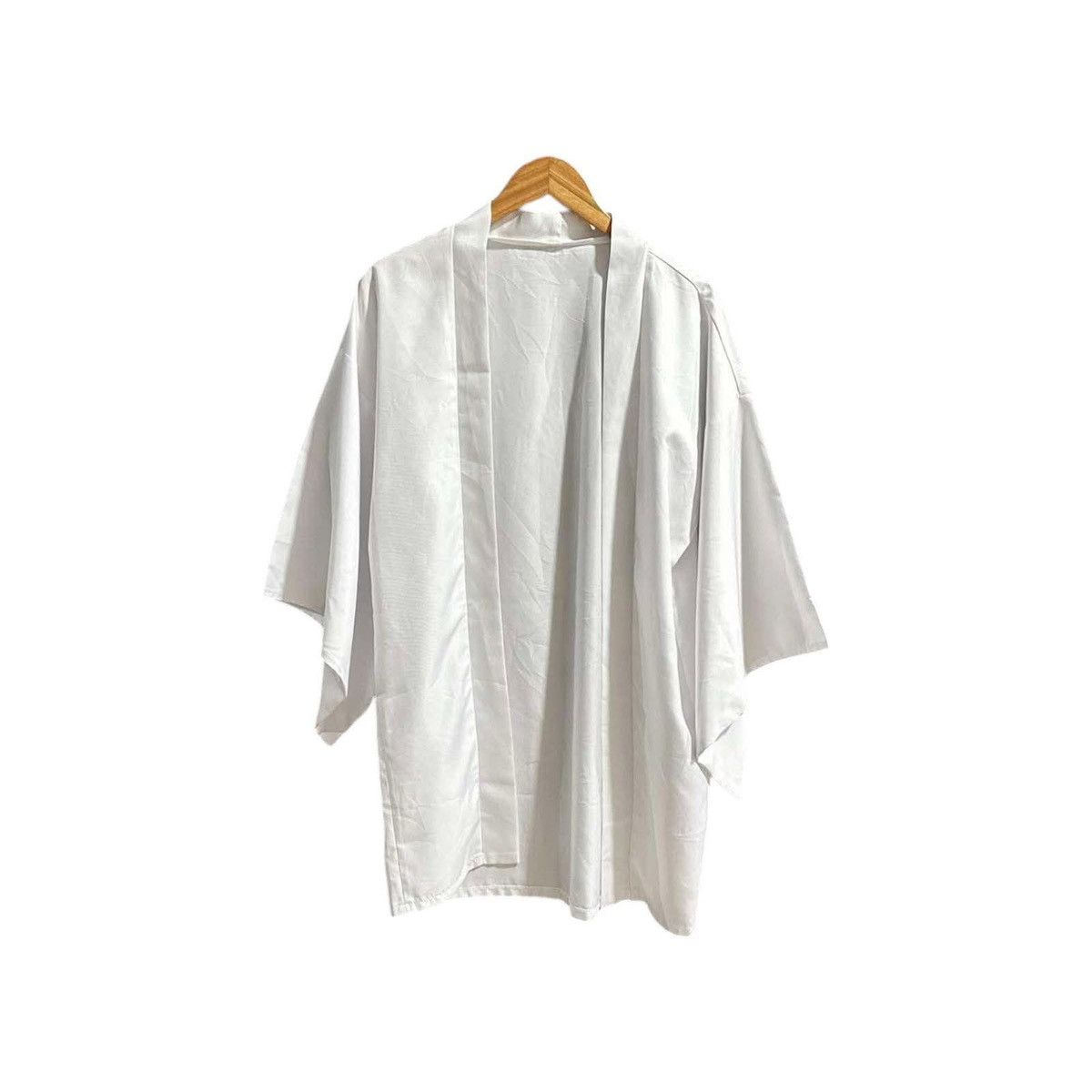 Japanese Brand × Vintage 🔥Sick Vintage Japanese White Yukata Kimono All White Style Size US XL / EU 56 / 4 - 1 Thumbnail