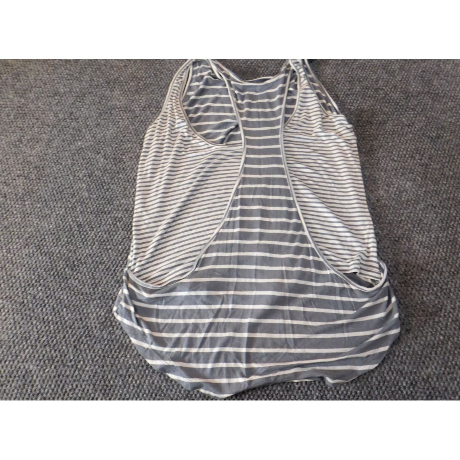 Vintage Maurices Womens Blouse L Blue Striped Sleeveless Pullover Casual Shirt Size L / US 10 / IT 46 - 7 Thumbnail