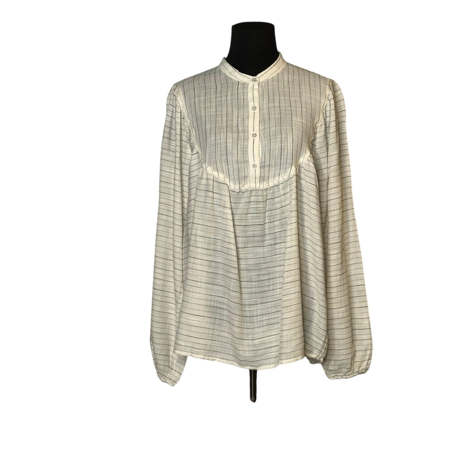 H&M H&M white black stripes long sleeves tunic blouse size 8 Size M / US 6-8 / IT 42-44 - 10 Thumbnail