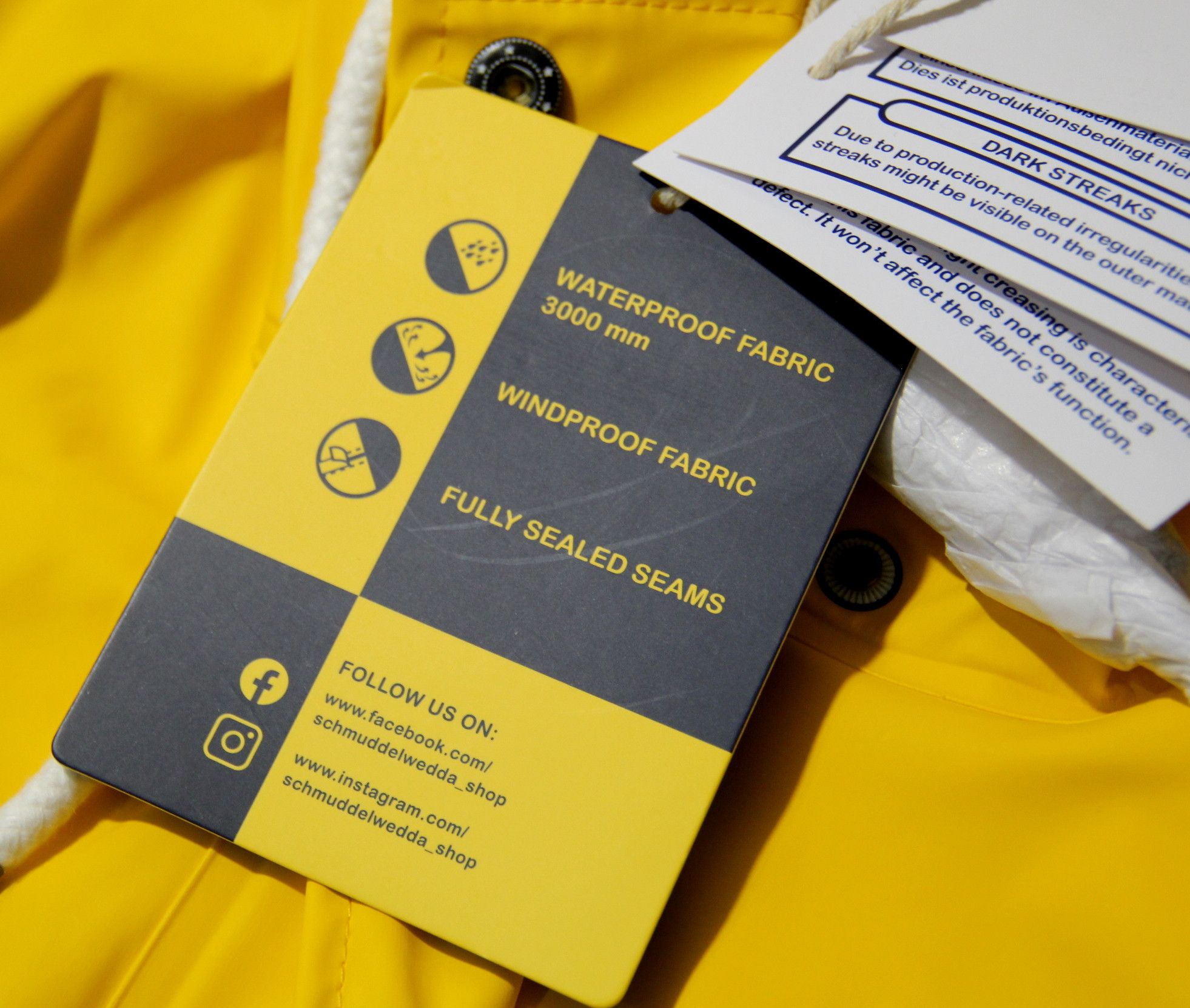 Other Schmuddelwedda Women's Rain Jacket YELLOW Size S / US 4 / IT 40 - 7 Thumbnail