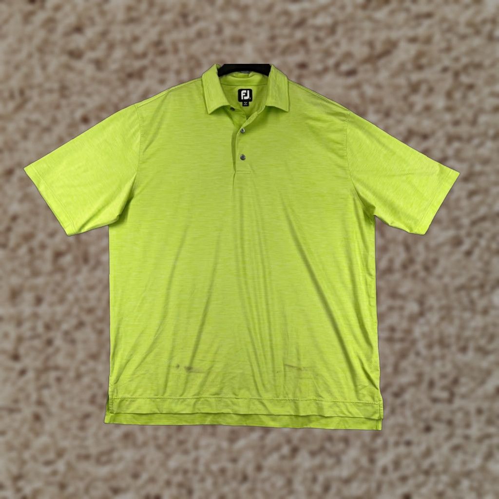 Footjoy FootJoy Polo Shirt Mens 2XL Green Polyester Blend Golf Shirt Size US XXL / EU 58 / 5 - 1 Thumbnail