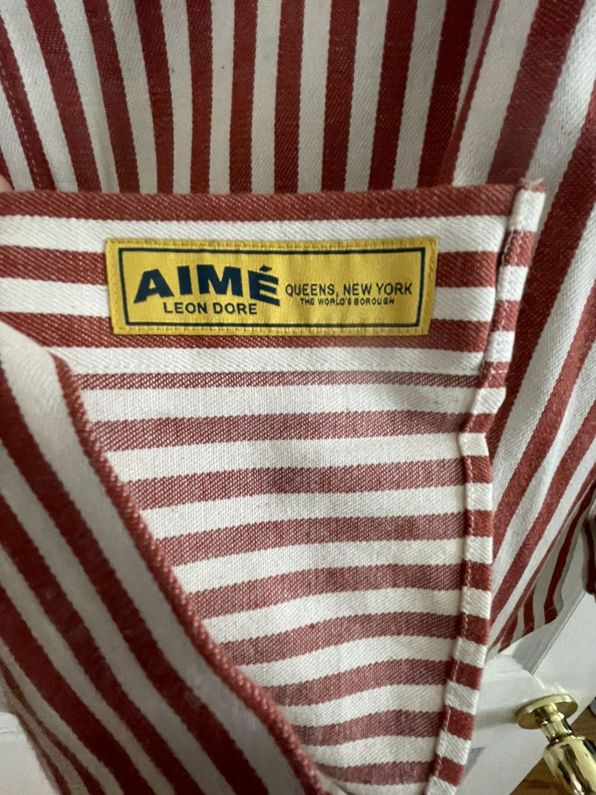 Aime Leon Dore Aime Leon Dore - Red Striped Shirt S/S ‘22 Size US M / EU 48-50 / 2 - 5 Thumbnail