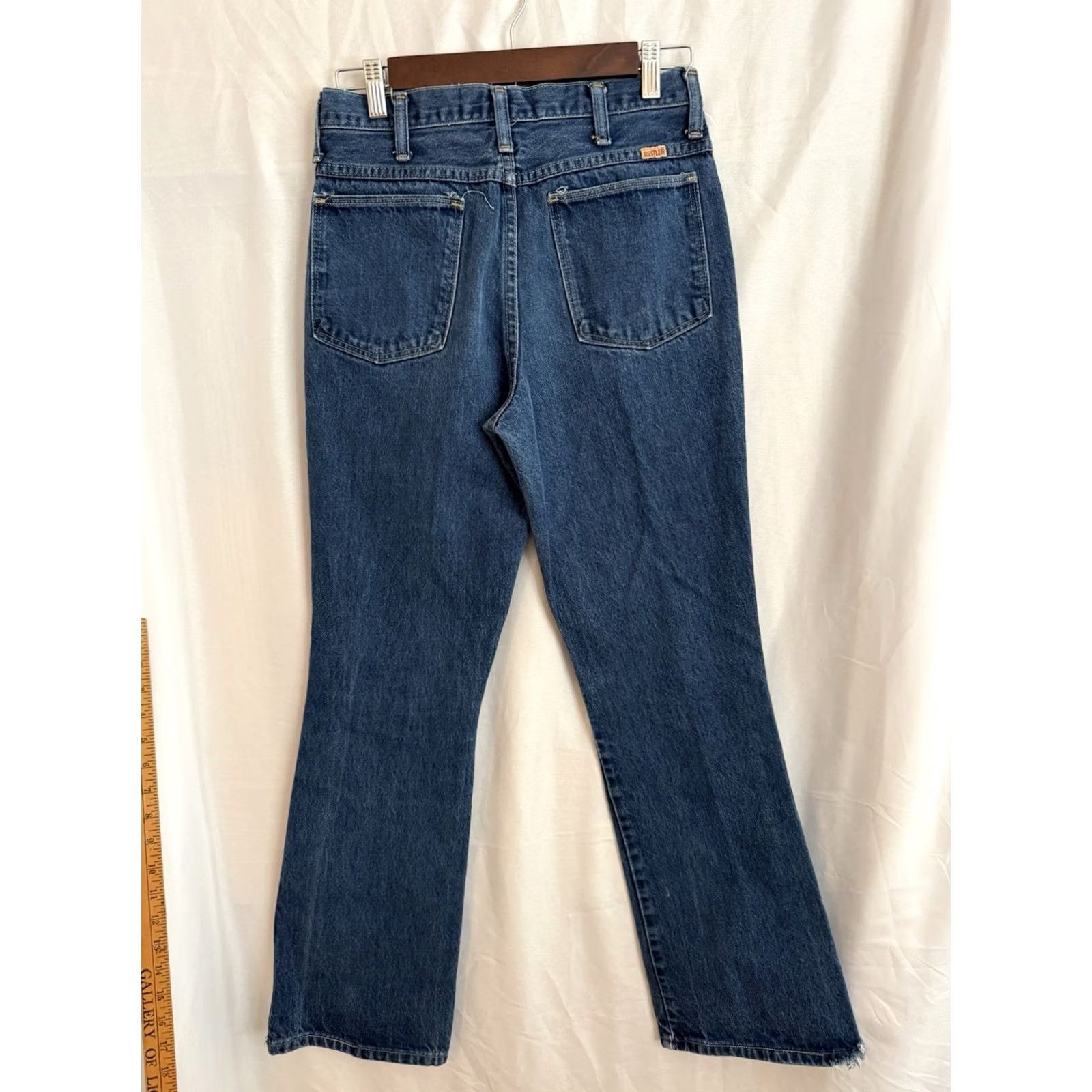 Denime VINTAGE Rustler Mens Blue Straight Leg Denim Jeans 30 x 32 80s Western Shirt Category: Jeans Shirt? Size US 30 / EU 46 - 2 Thumbnail