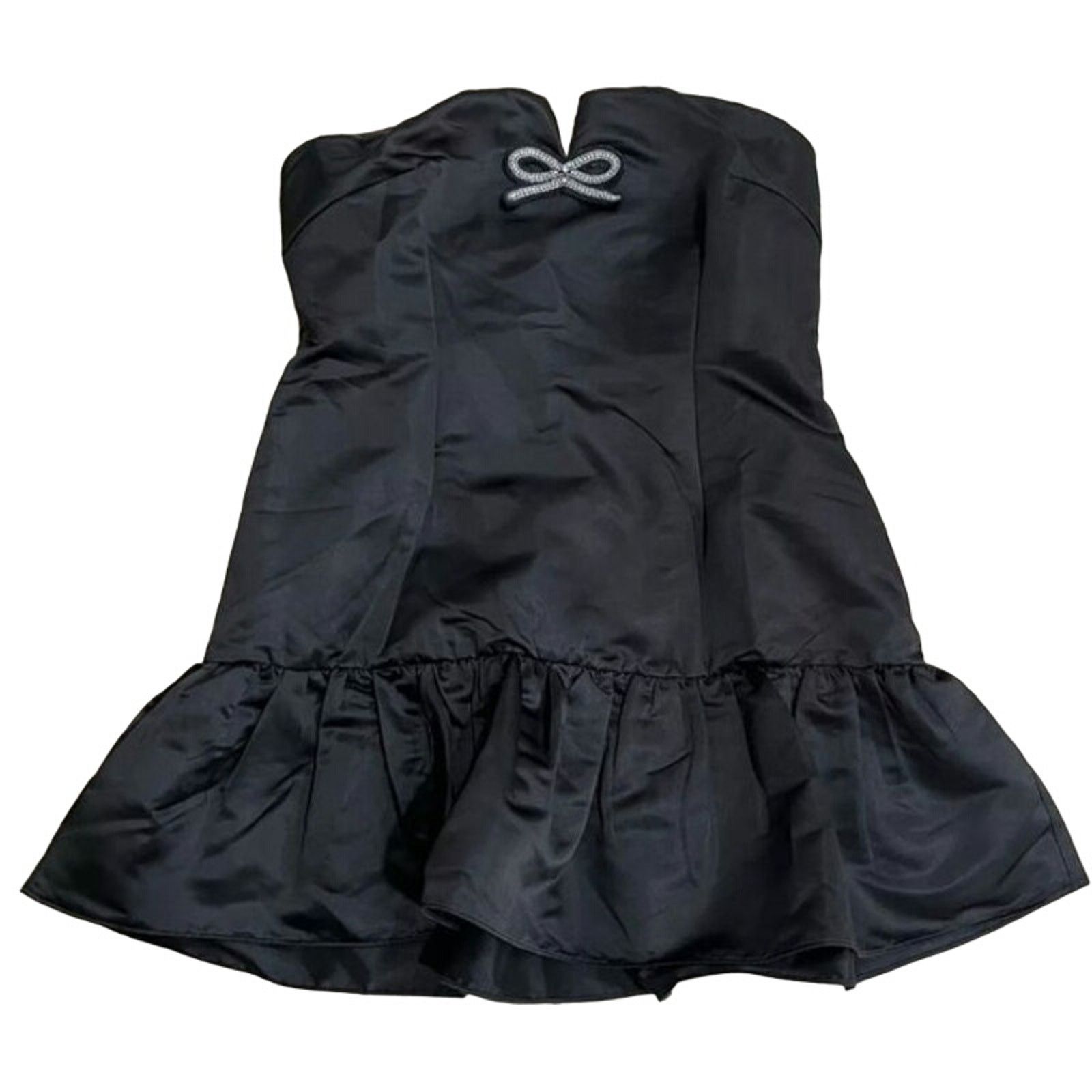 Anthropologie NWT Anthropologie Maeve Strapless Bow Bubble-Hem Mini Dress Size M / US 6-8 / IT 42-44 - 5 Thumbnail