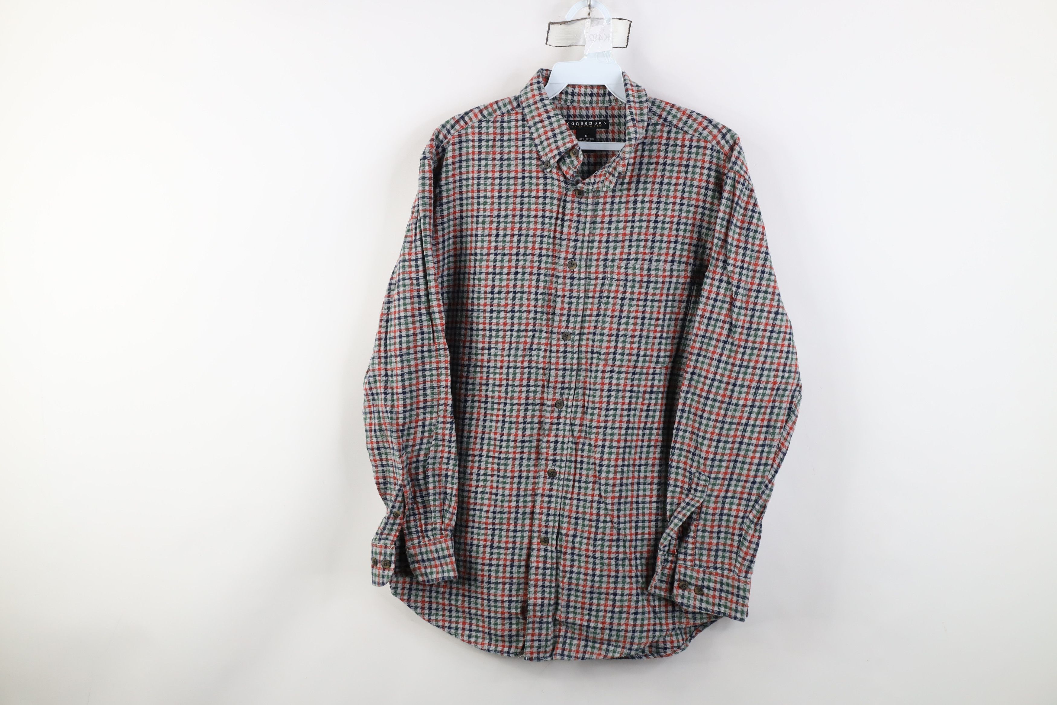 Vintage Vintage 90s Streetwear Collared Button Down Shirt Plaid Size US M / EU 48-50 / 2 - 1 Thumbnail