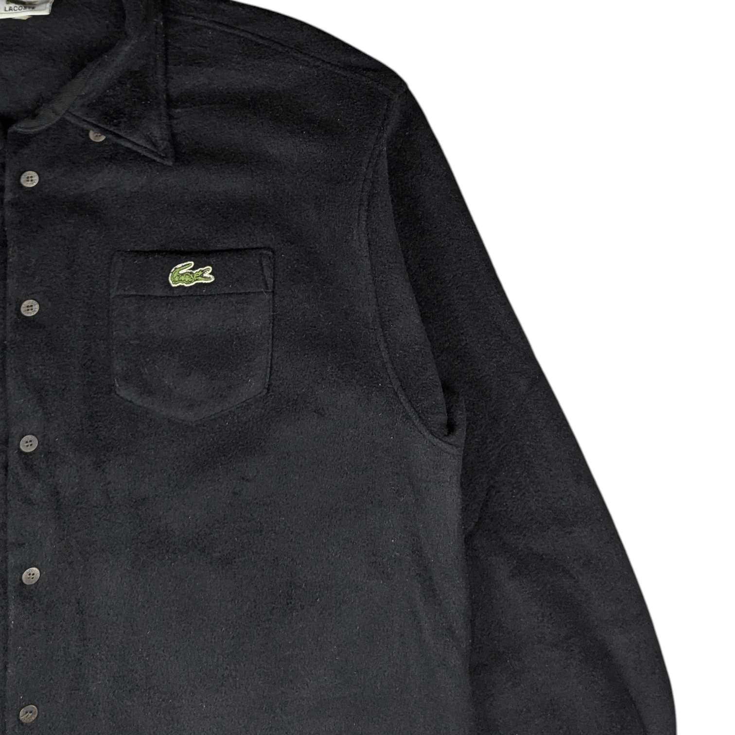 Lacoste Vintage 90's LACOSTE Button Up Fleece Shirt Flannel Cowboy Size US XL / EU 56 / 4 - 7 Thumbnail
