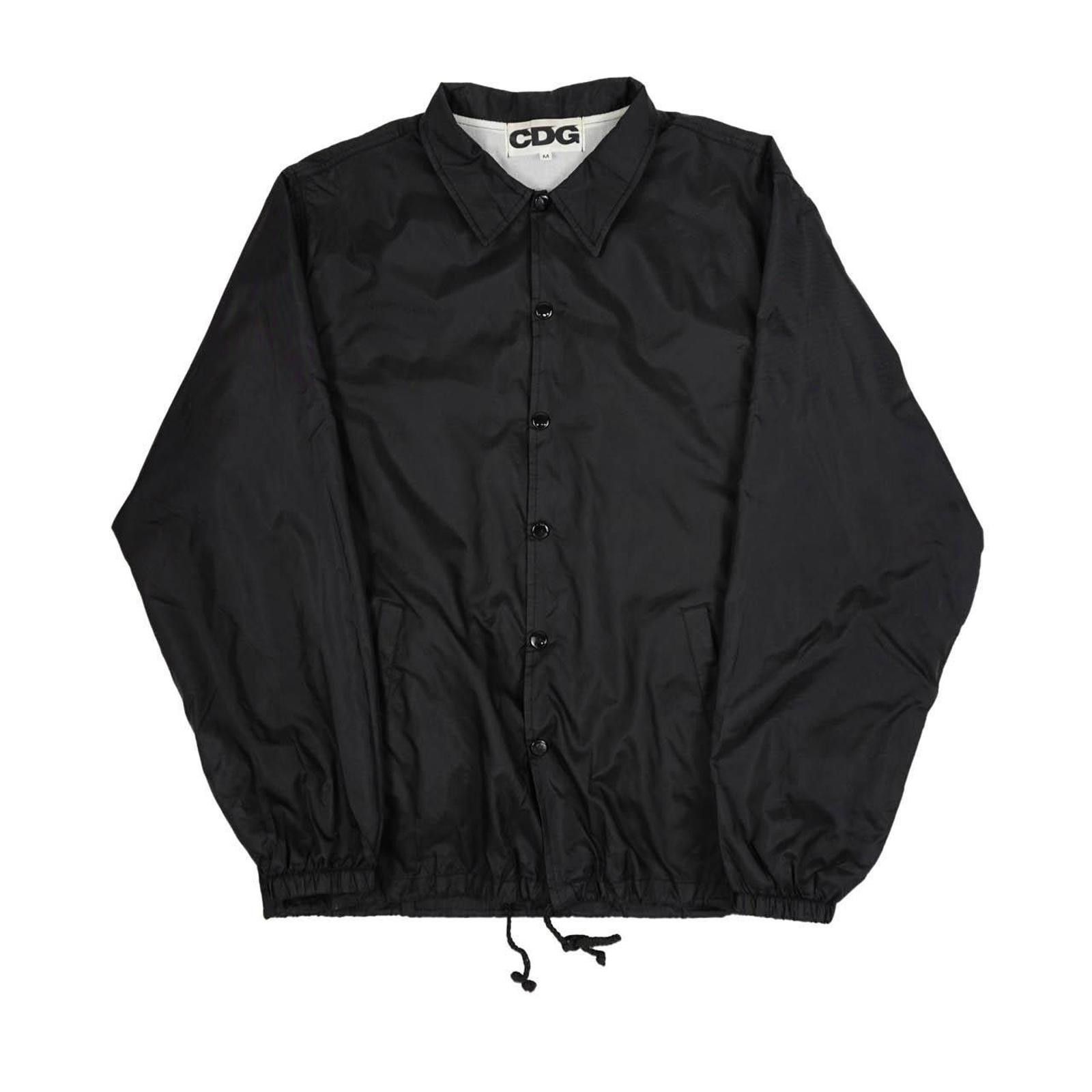 Comme des Garcons (L/XL) CDG 2019 Black Nylon Triple Print Rain Jacket Size US XL / EU 56 / 4 - 1 Thumbnail