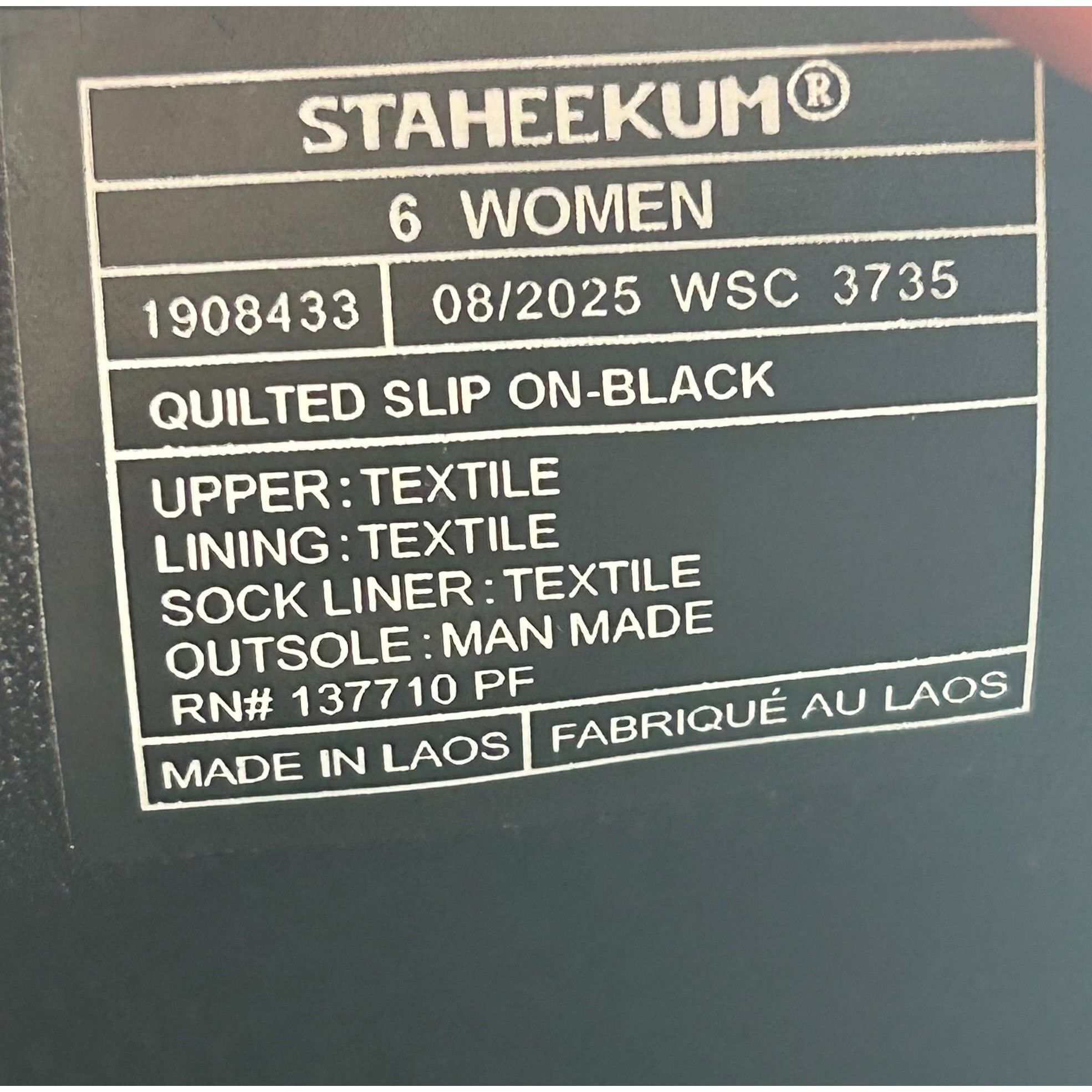 Other Staheekum Quilted Slip-On – Black – Women’s 6 Size US 6 / IT 36 - 6 Thumbnail