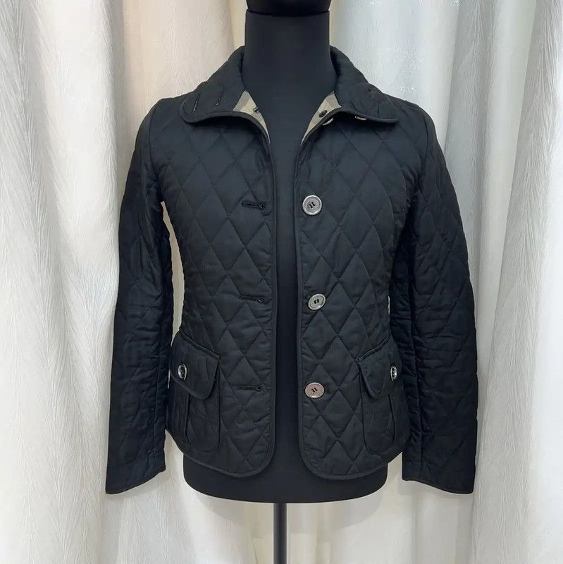Burberry Burberry Quilted Black Cotton Women's Jacket Size XS / US 0-2 / IT 36-38 - 1 Thumbnail