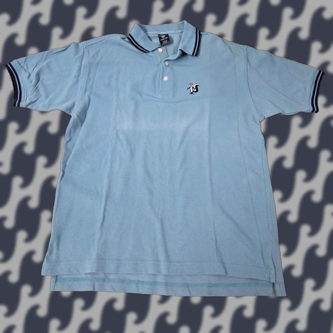 Vintage VINTAGE Warner Bros Pepe Le Pew Polo Shirt Mens Small Polo Short Sleeve Collarless Embroidered Cartoon Skunk Size US S / EU 44-46 / 1 - 1 Thumbnail