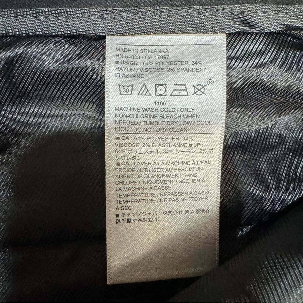 Banana Republic NWT New $100 Banana Republic Wide-Leg Flannel Black Trouser Size 30" / US 8 / IT 44 - 8 Thumbnail