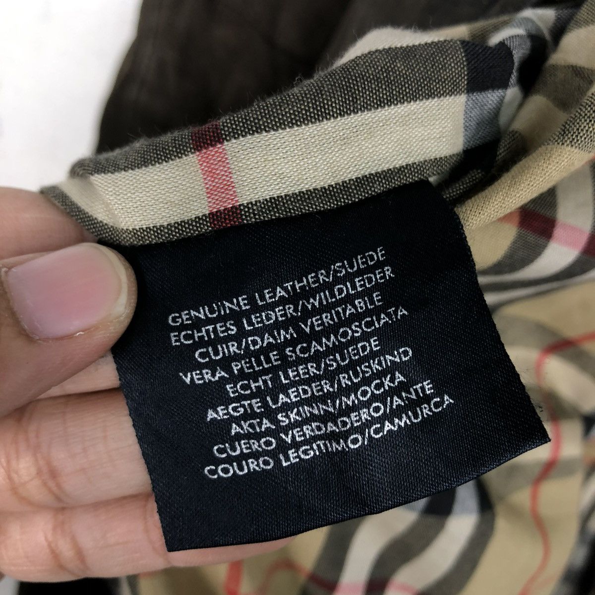 Burberry 🔥VINTAGE LEATHER JACKET BURBERRY LONDON NOVA CHECK BLANKET Size US M / EU 48-50 / 2 - 23 Thumbnail
