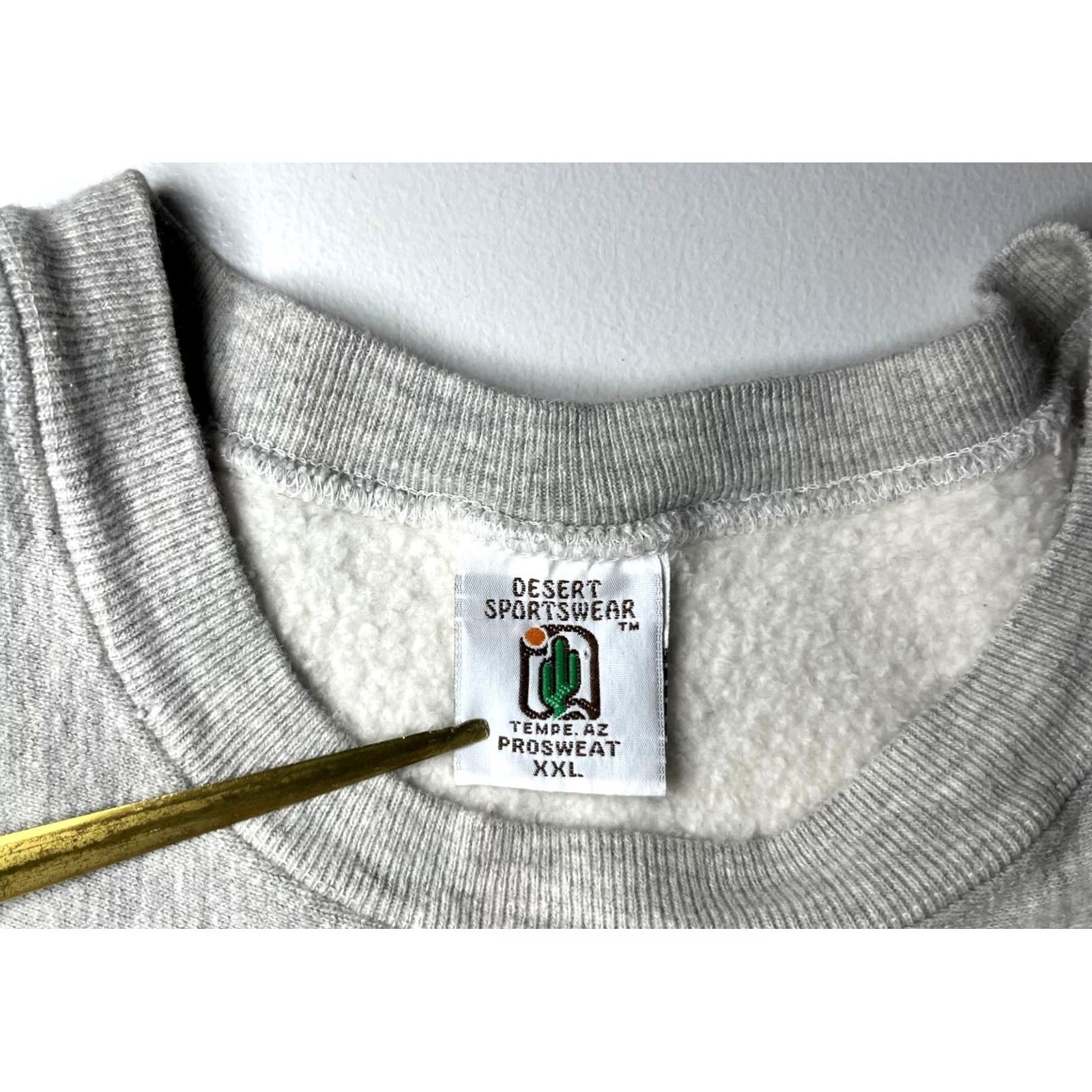 Vintage VINTAGE Desert Sportswear Sweatshirt 2XL Mens Gray 90s Nebraska Crewneck Solid Vintage USA Size US XXL / EU 58 / 5 - 5 Thumbnail