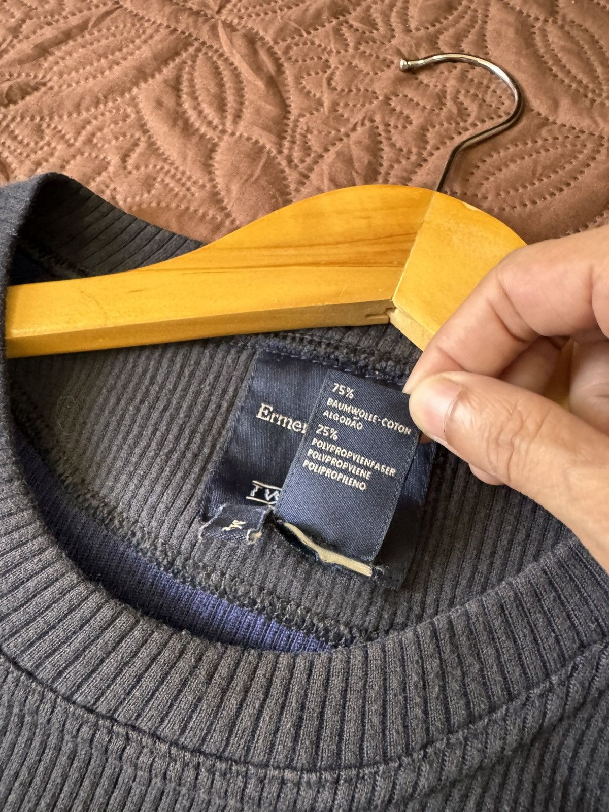Ermenegildo Zegna ERMENEGILDO ZEGNA TWINTECH SWEATKNIT WAFFLE MADE IN ITALY Size US L / EU 52-54 / 3 - 5 Thumbnail