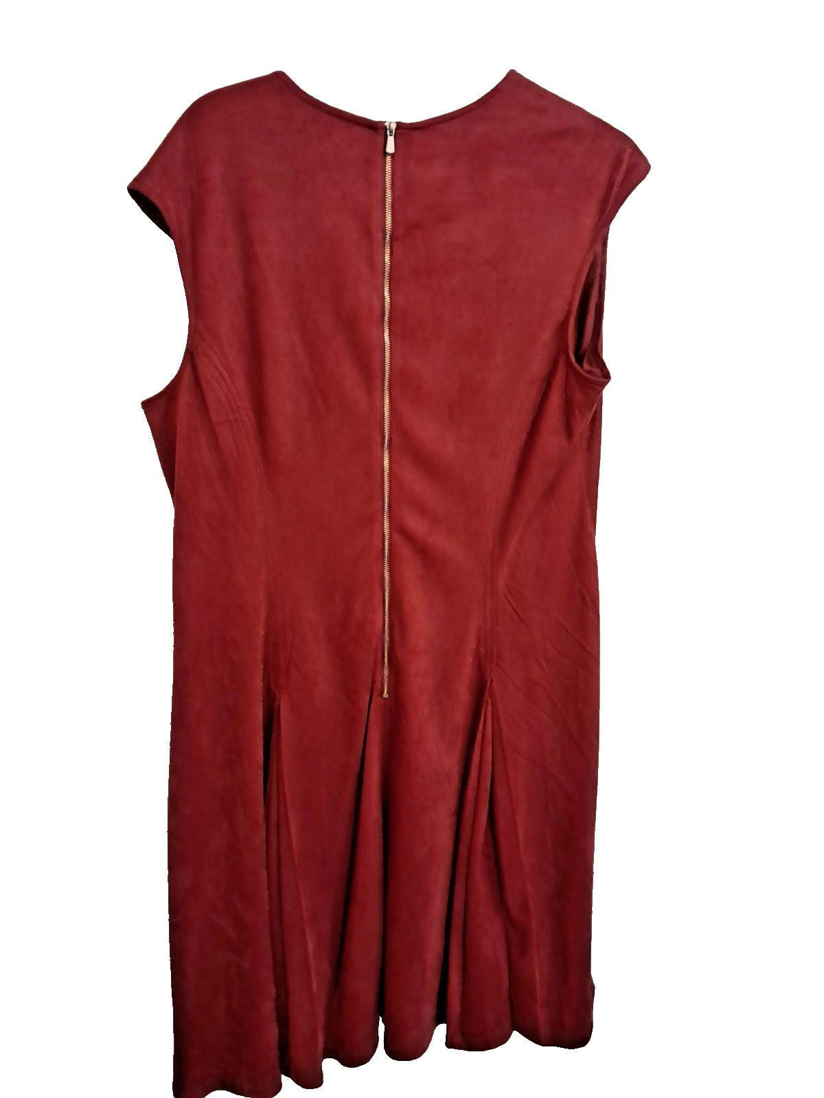 Other NWT The Limited Collection Red Faux Suede Dress. Sz XL Size XL / US 12-14 / IT 48-50 - 4 Thumbnail