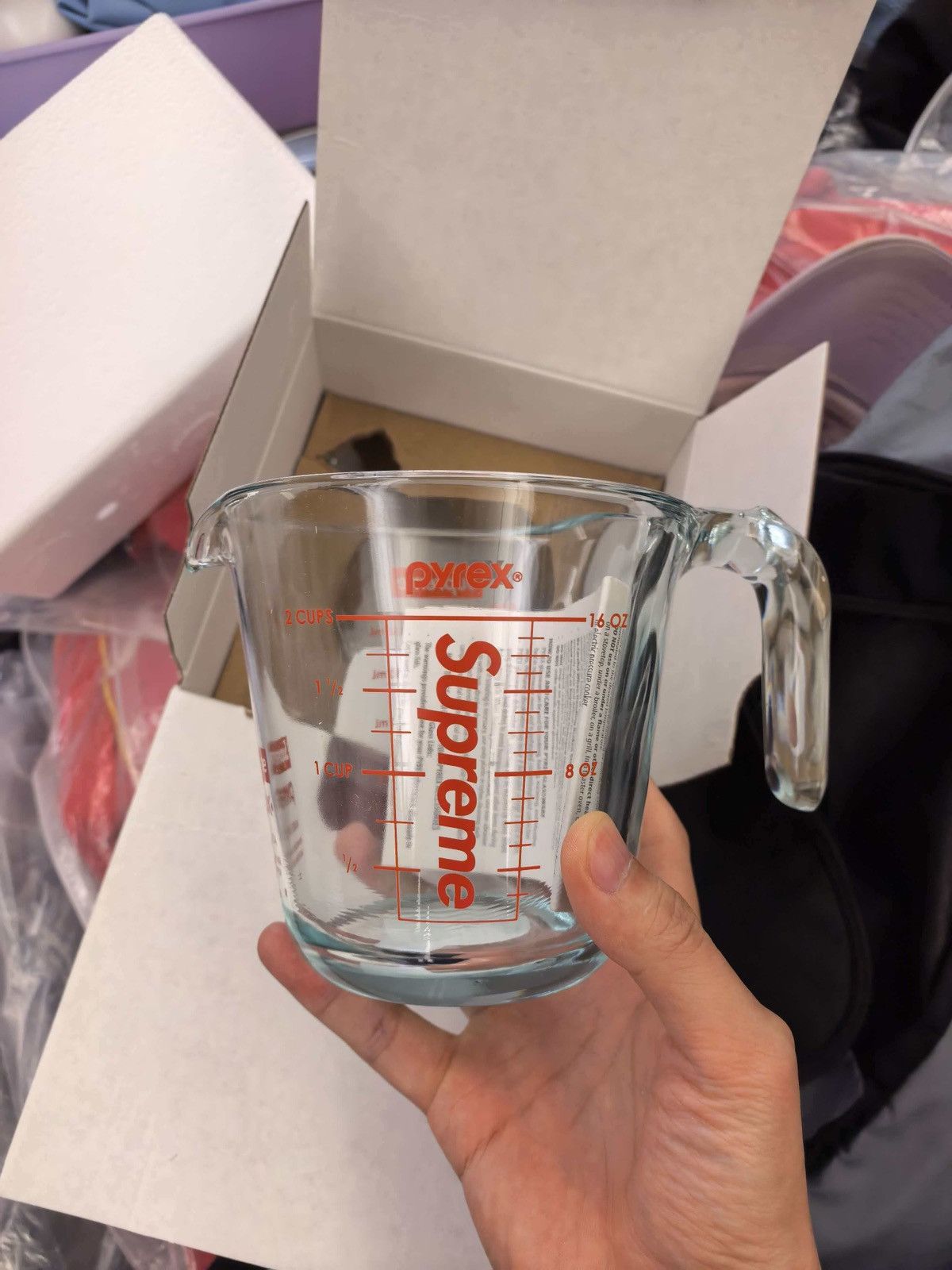 Supreme pyrex 2-cup measuring cup clear