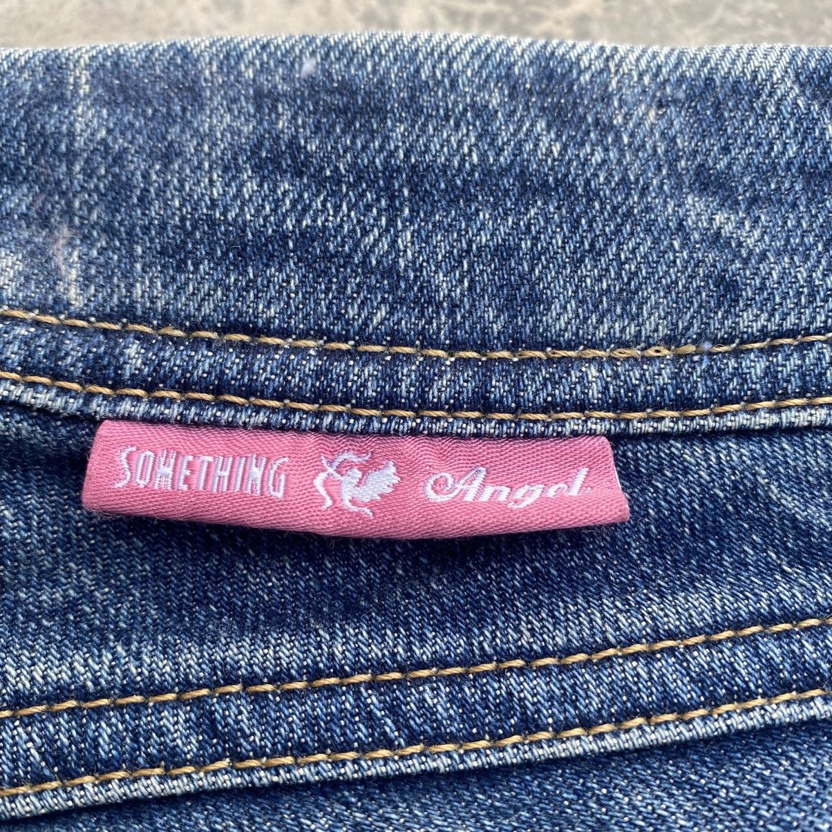 Edwin SOMETHING ANGEL Pink Splatter Stretchable Flared Jeans Size 24" / US 00 / IT 34 - 11 Thumbnail