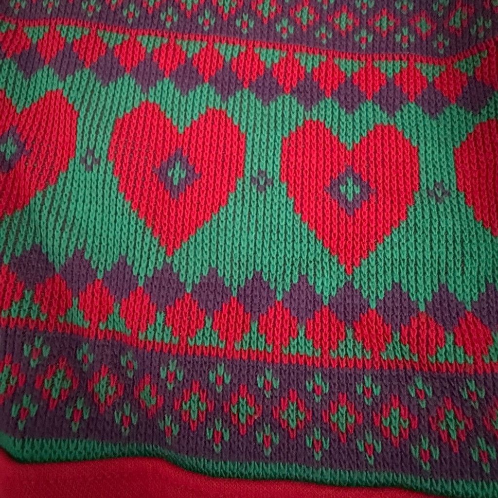 Other Nucleus vintage ladies hearts sweater large 80s Size L / US 10 / IT 46 - 4 Thumbnail