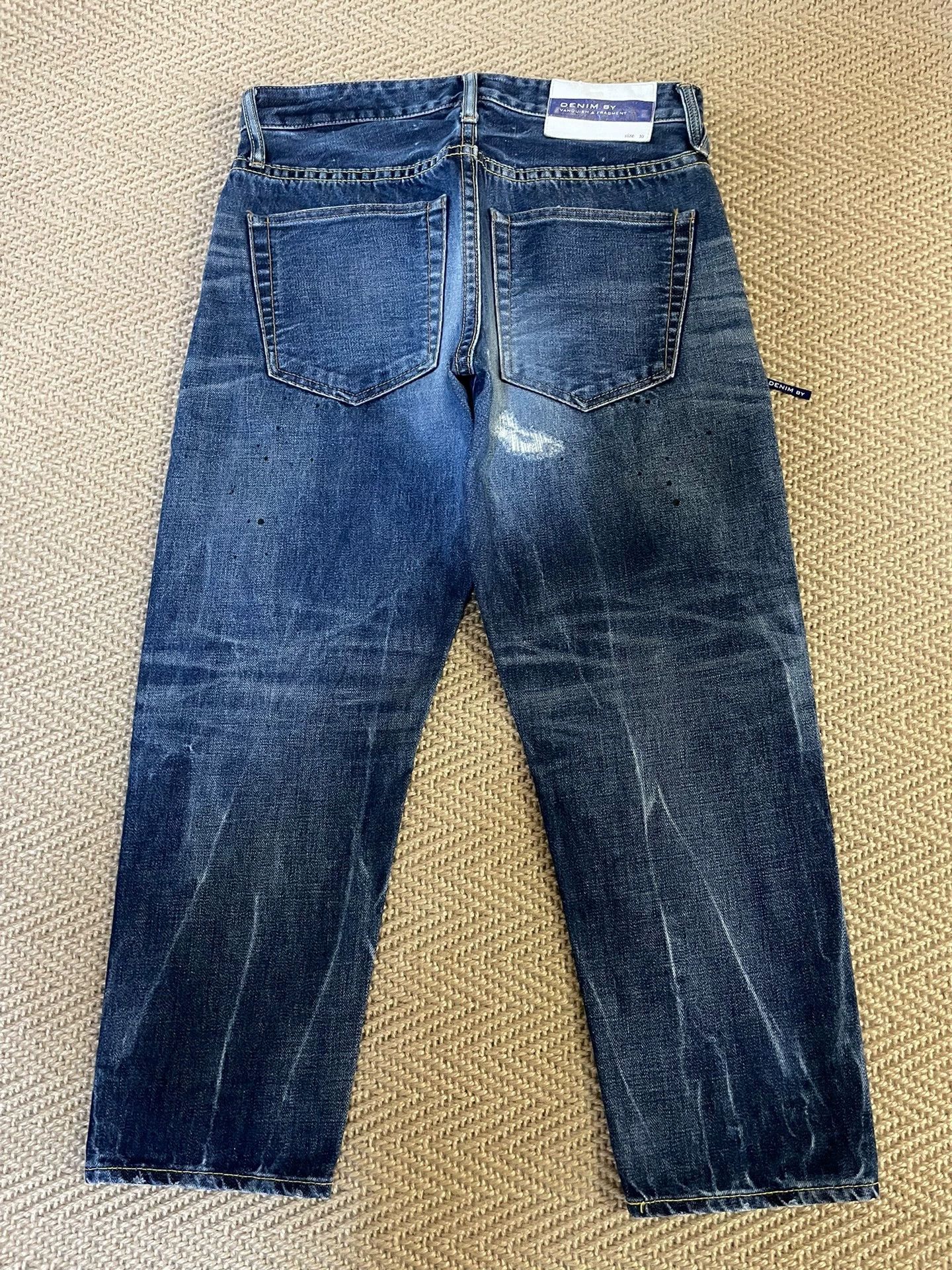 Vanquish VANQUISH x FRAGMENT 9L Distressed Jeans Rhtns Lng Size US 30 / EU 46 - 2 Thumbnail