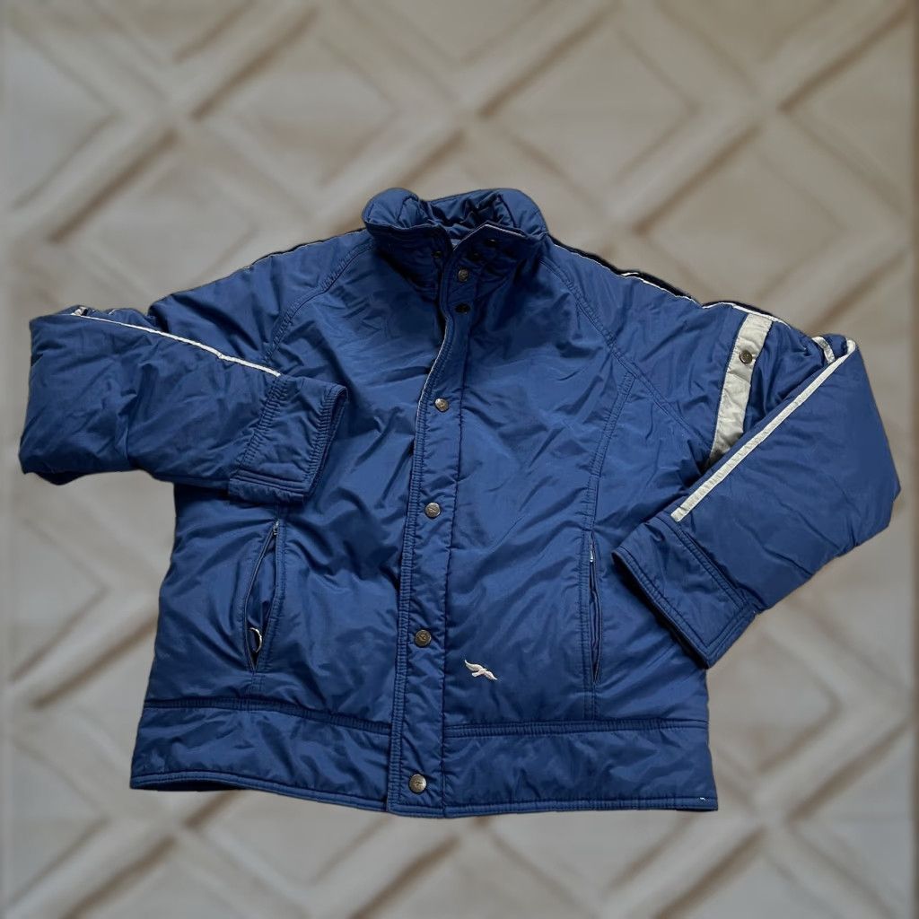 Vintage Powergear Outdoor Puffer Jacket Mens M Blue Full Zip Down Adventure Hiking Jacket Size US M / EU 48-50 / 2 - 1 Thumbnail
