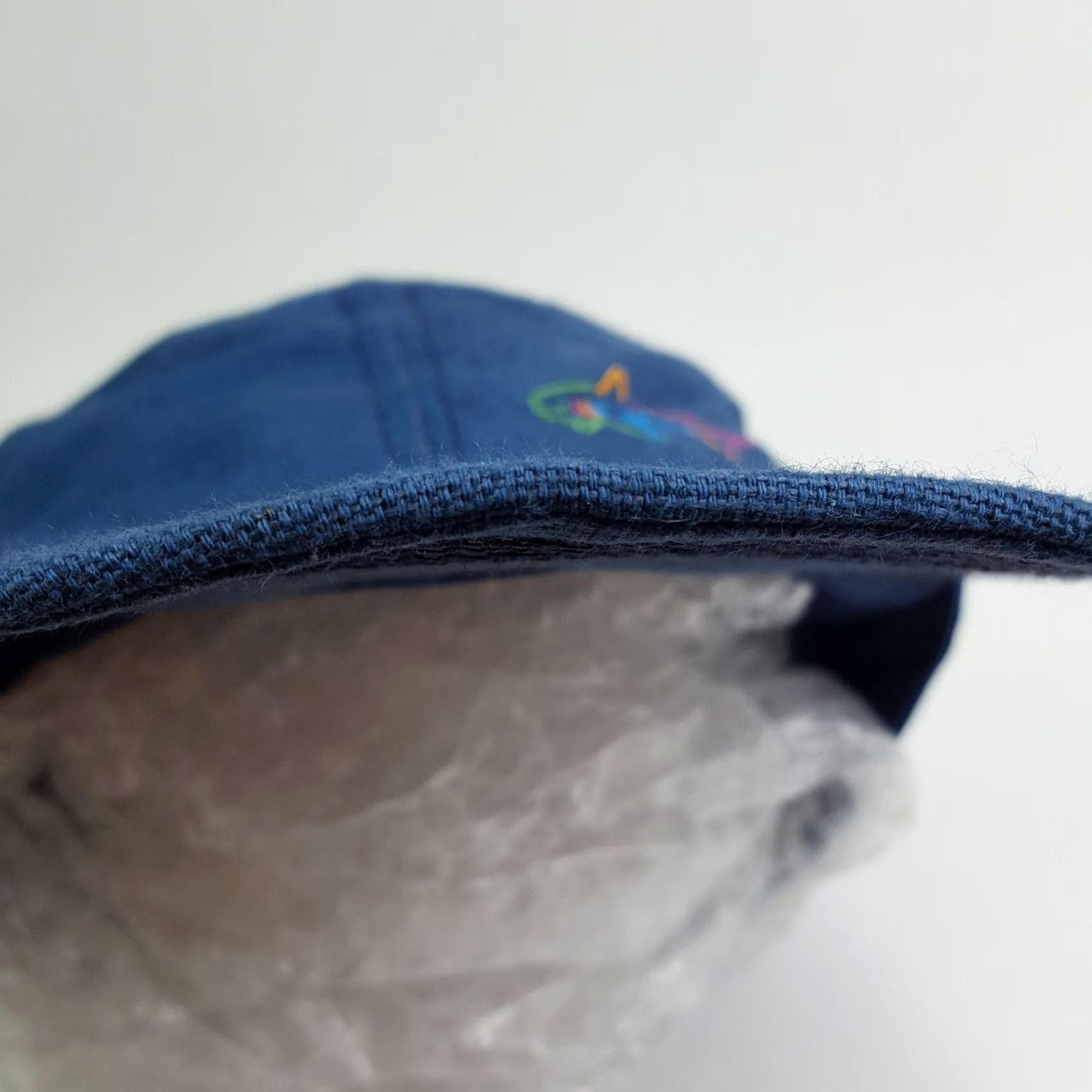 Reebok VINTAGE Greg Norman Shark Logo Snapback Reebok Golf Hat Baseball Cap Adjustable Blue 90s Golf Logo Mens Hat Size ONE SIZE - 5 Thumbnail