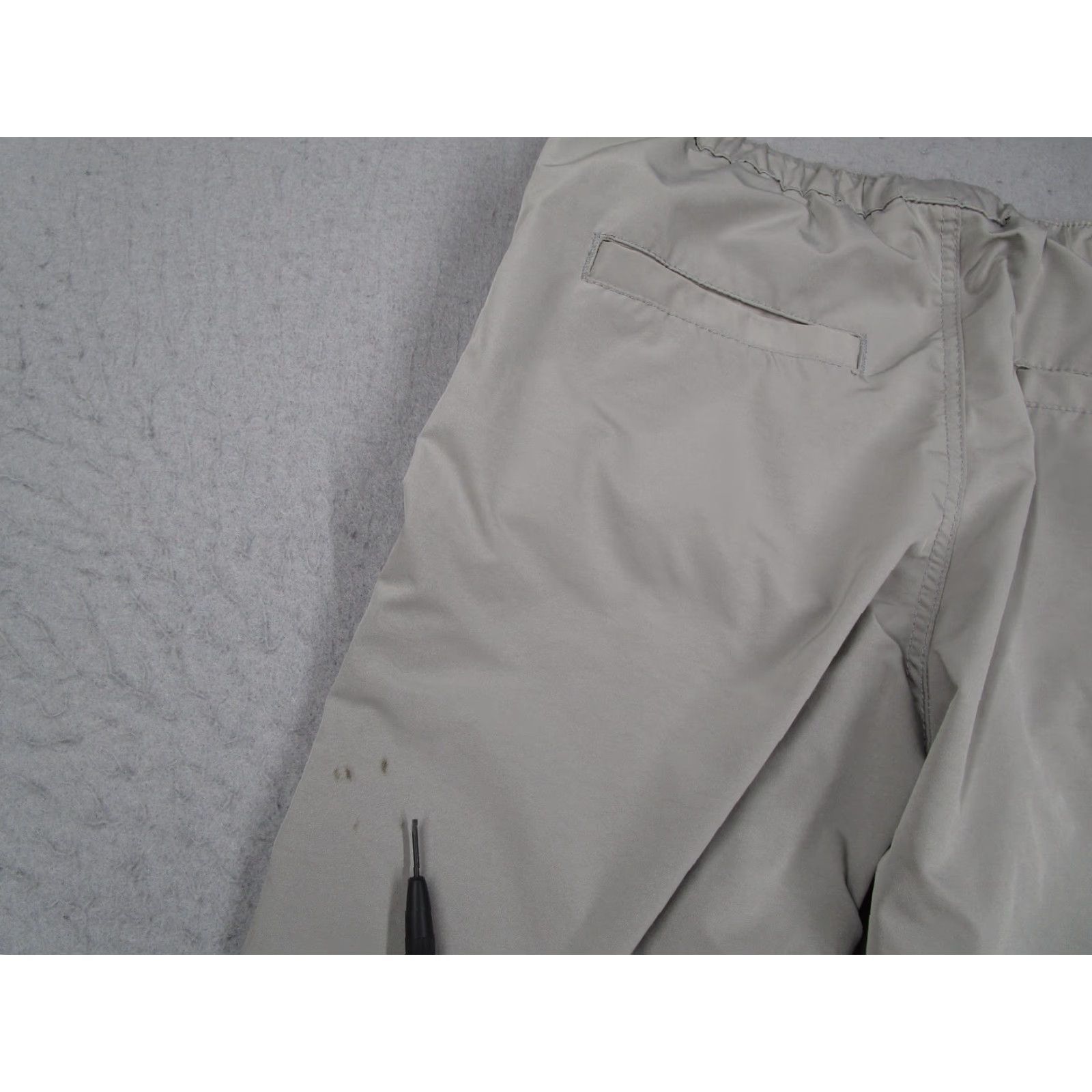 Vintage Smoke Rise Pants Mens Small Gray OD Series Cargo Joggers Drawstring Polyester Size US 29 - 7 Thumbnail