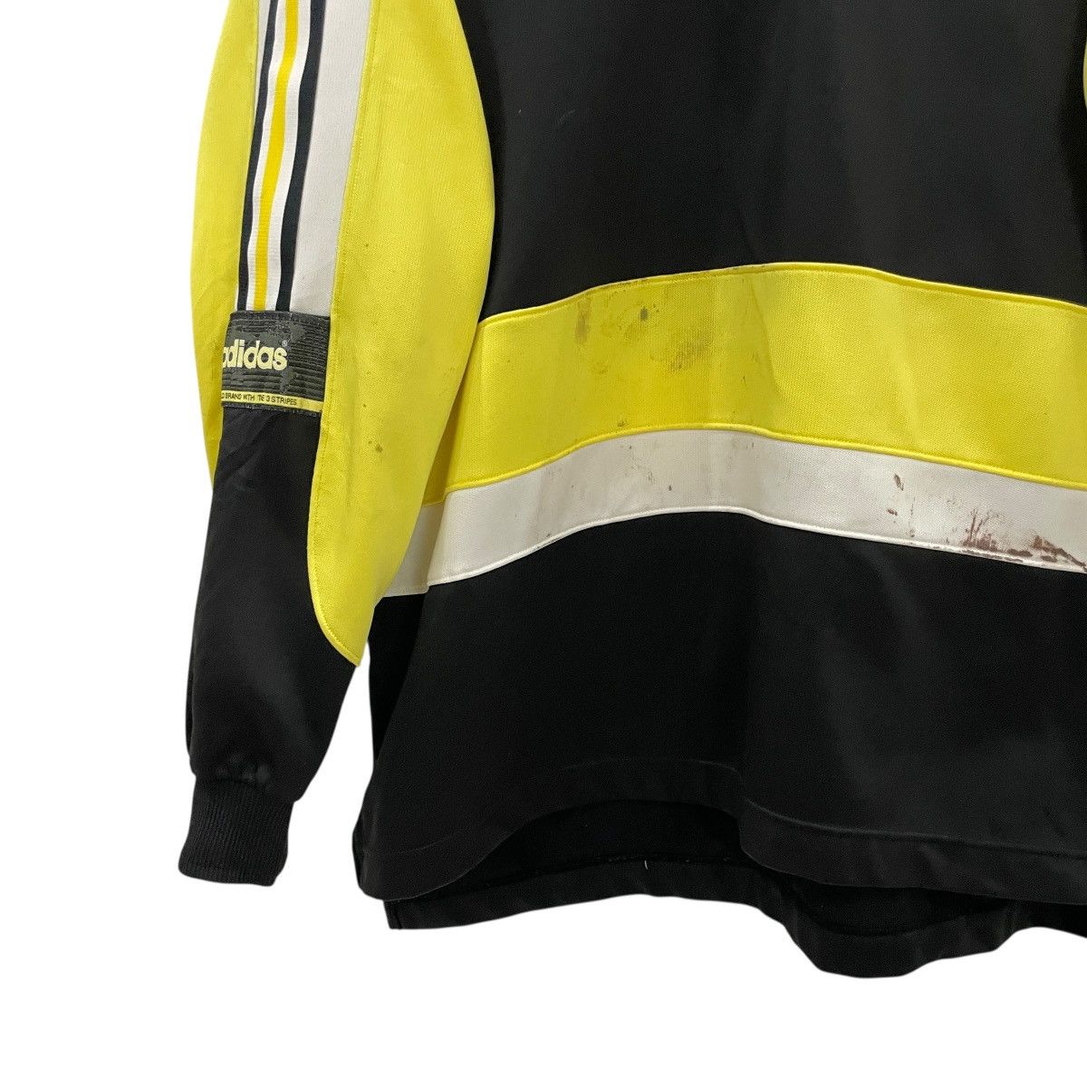 Adidas Vintage 90s Adidas Big Logo Distressed Jacket Size US L / EU 52-54 / 3 - 13 Thumbnail