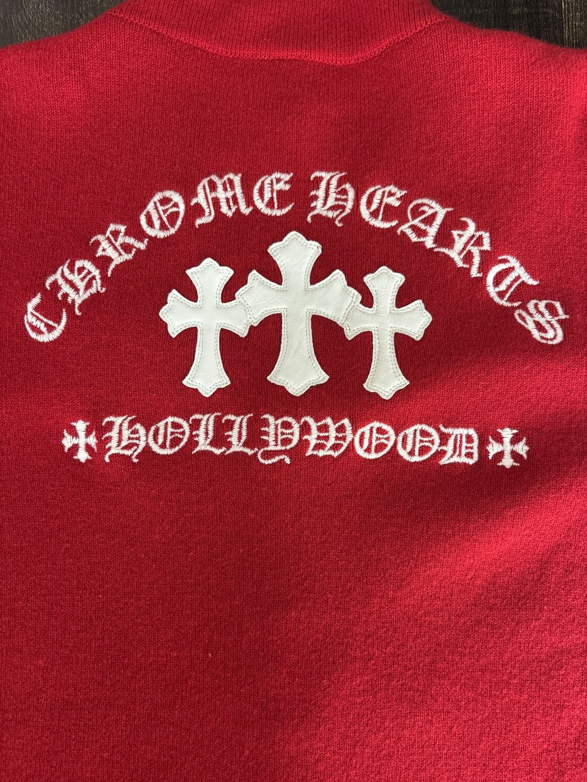 Chrome Hearts Chrome Hearts Cross Patch Hollywood Cashmere Cardigan Size US XL / EU 56 / 4 - 10 Thumbnail