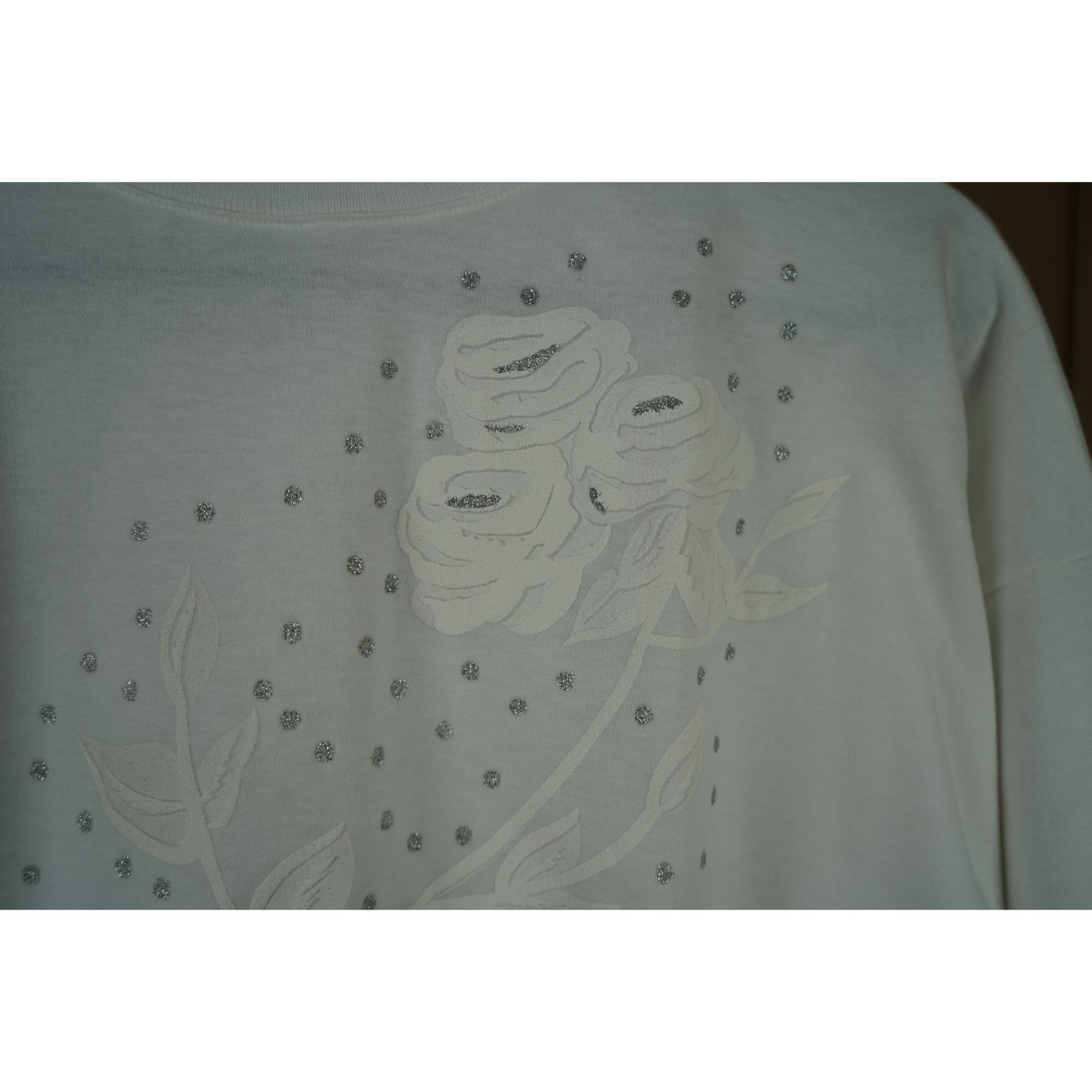 Vintage White Vintage 90s Floral Art Tshirt L #475 Size L / US 10 / IT 46 - 4 Thumbnail