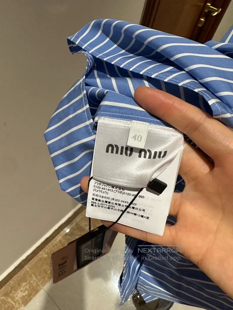 Miu Miu Miu Miu 40 shirt Size L / US 10 / IT 46 - 7 Thumbnail