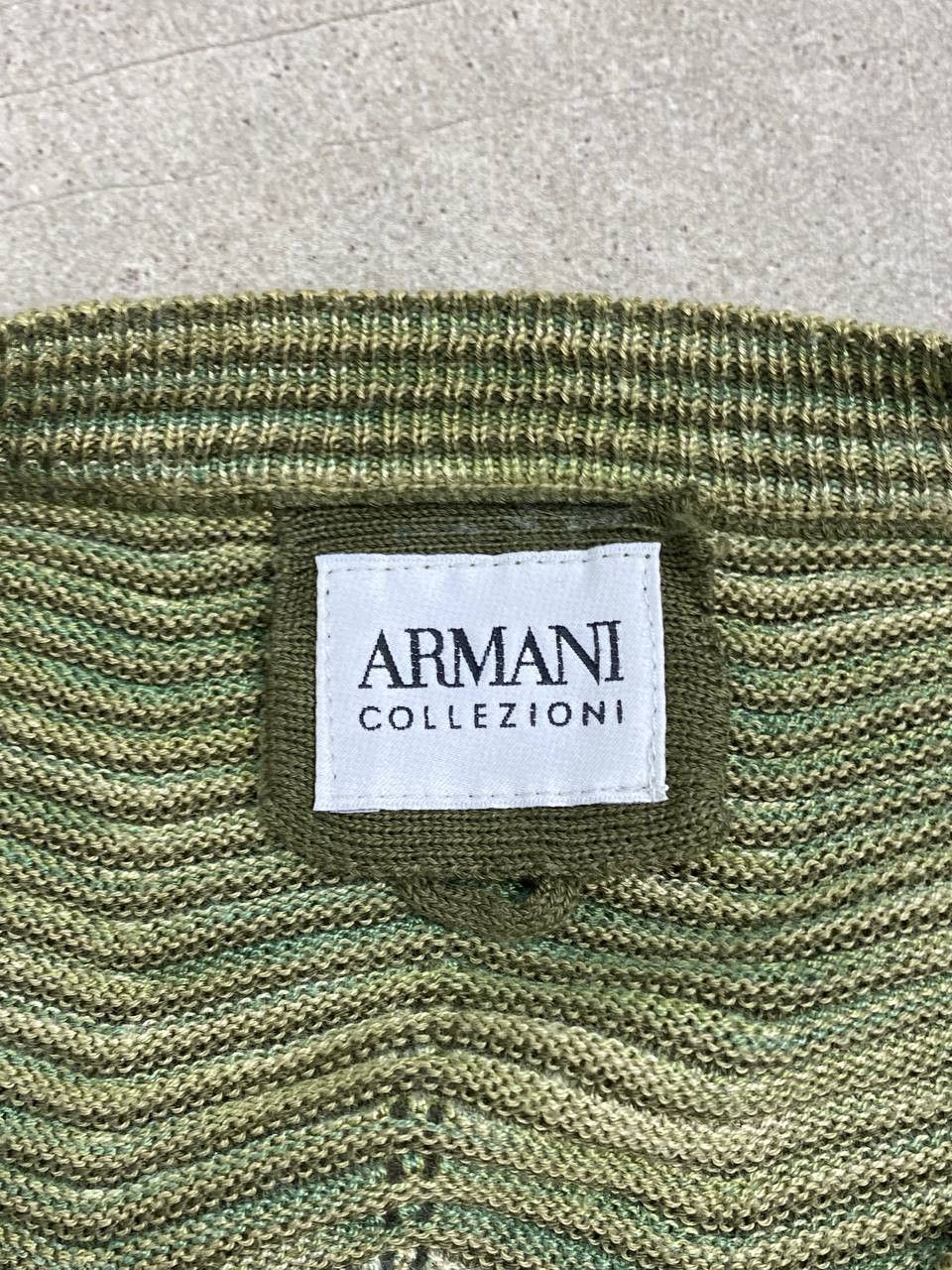 Armani Collezioni Armani Collezioni V-Neck Missoni Style Knit Sweater Size US M / EU 48-50 / 2 - 10 Thumbnail