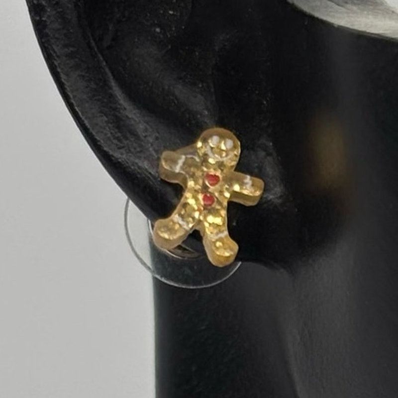 Other Gold Gingerbread Earrings Size ONE SIZE - 1 Thumbnail