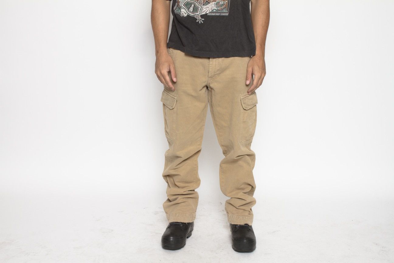 Vintage TAN CARGO POCKET PANTS BY MURPHY AND NYE Size US 34 / EU 50 - 4 Thumbnail