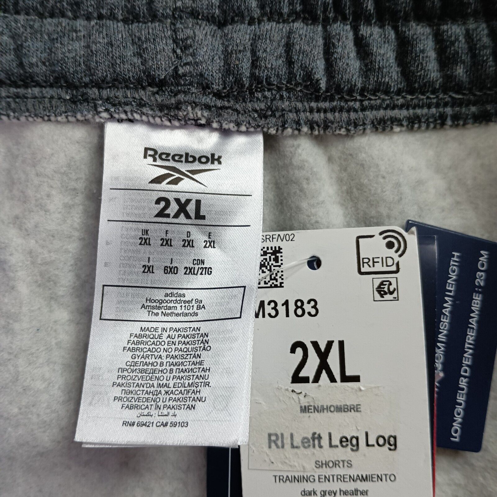 Reebok Reebok Sweat Shorts Men's 2XL XXL Gray 8" Inseam Training Size US 40 / EU 56 - 4 Thumbnail