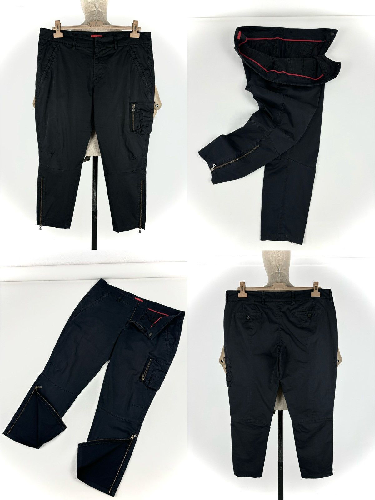 Prada Men's 00’s Linea Rossa Biker Cargo Zip Multipocket Pants Trousers Size US 36 / EU 52 - 1 Thumbnail