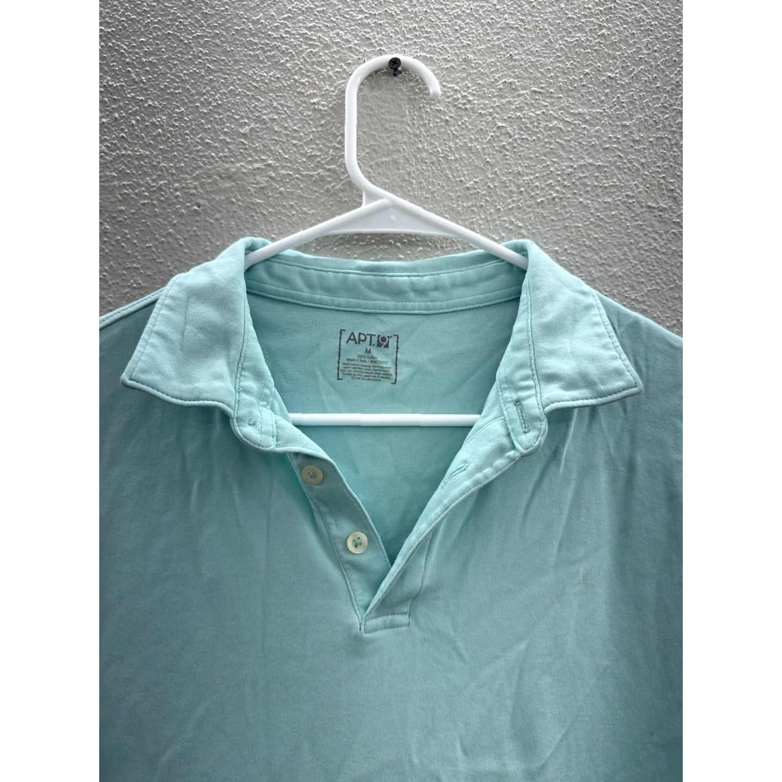Apt. 9 Apt. 9 Womens Shirt Medium Blue Collared Short Sleeve Polo Size M / US 6-8 / IT 42-44 - 3 Thumbnail