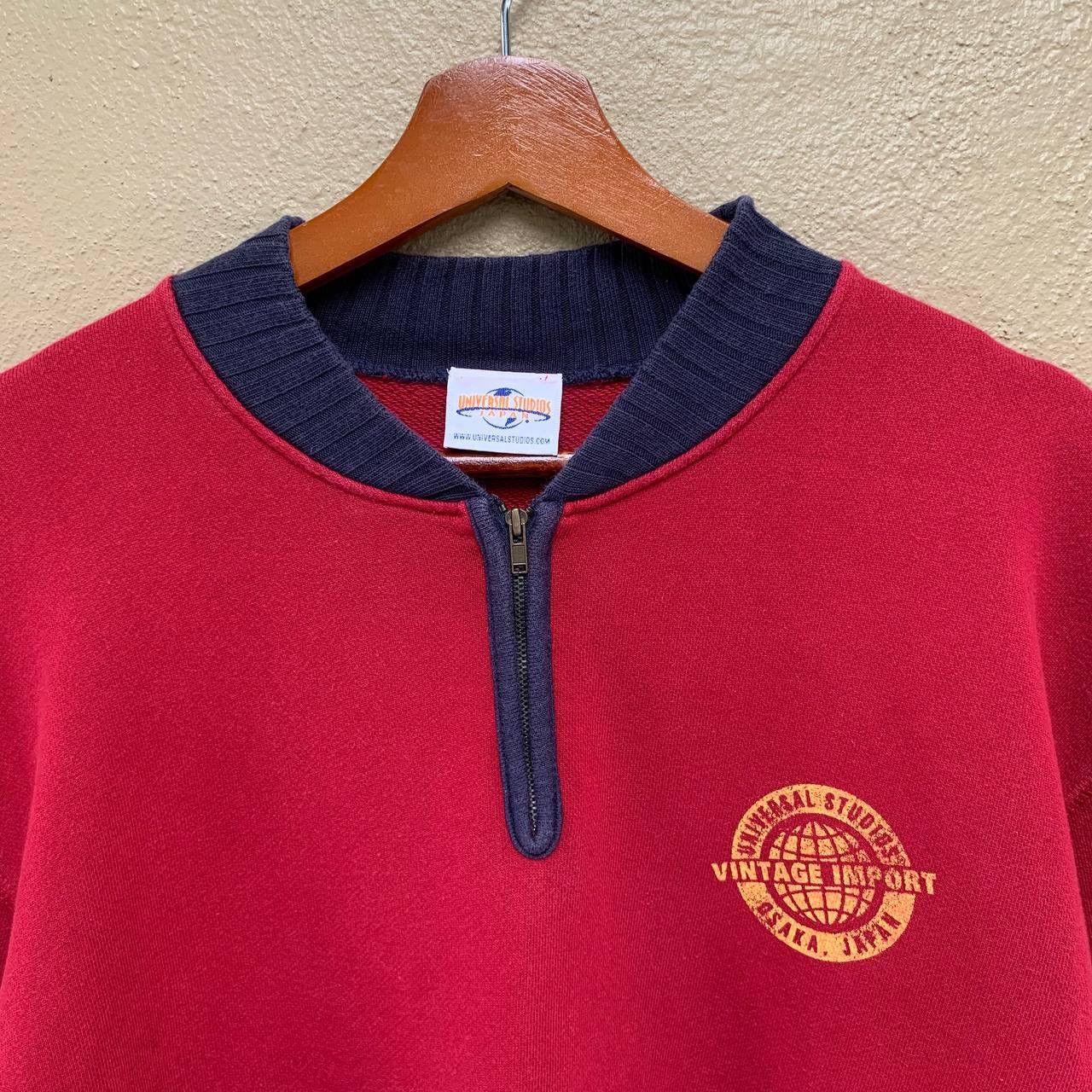 Universal Studios Vintage UNIVERSAL STUDIOS Japan Quarter Zip Sweatshirt Size US L / EU 52-54 / 3 - 3 Thumbnail