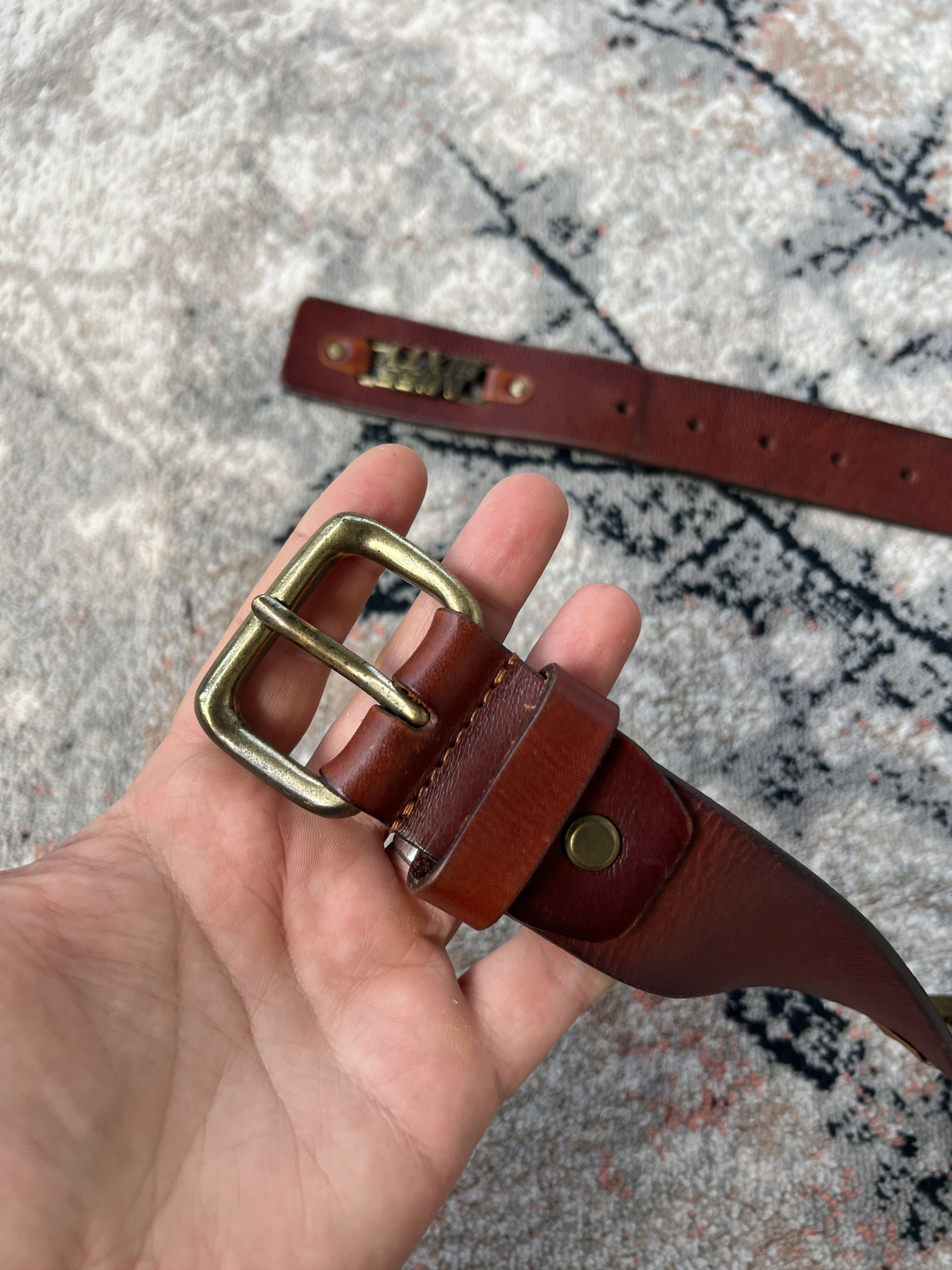 Leather × Miss Sixty × Vintage Miss Sixty Vintage Leather Belt Size ONE SIZE - 3 Thumbnail