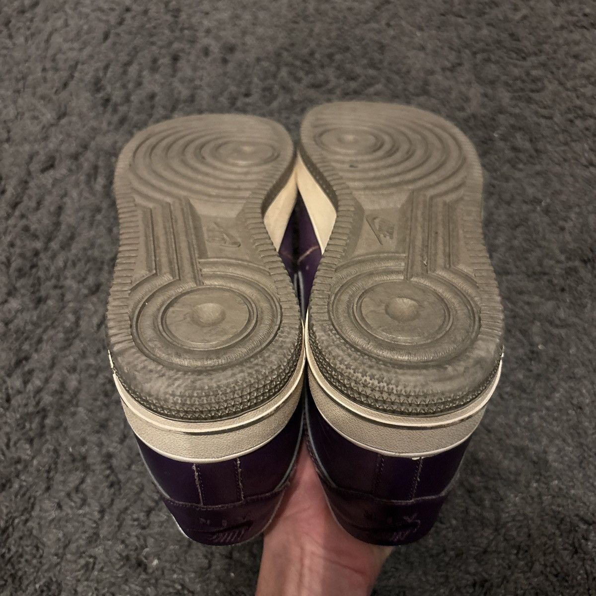 Nike AF1 Purple Metallic Pewter 2009 Size US 9.5 / IT 39.5 - 7 Thumbnail